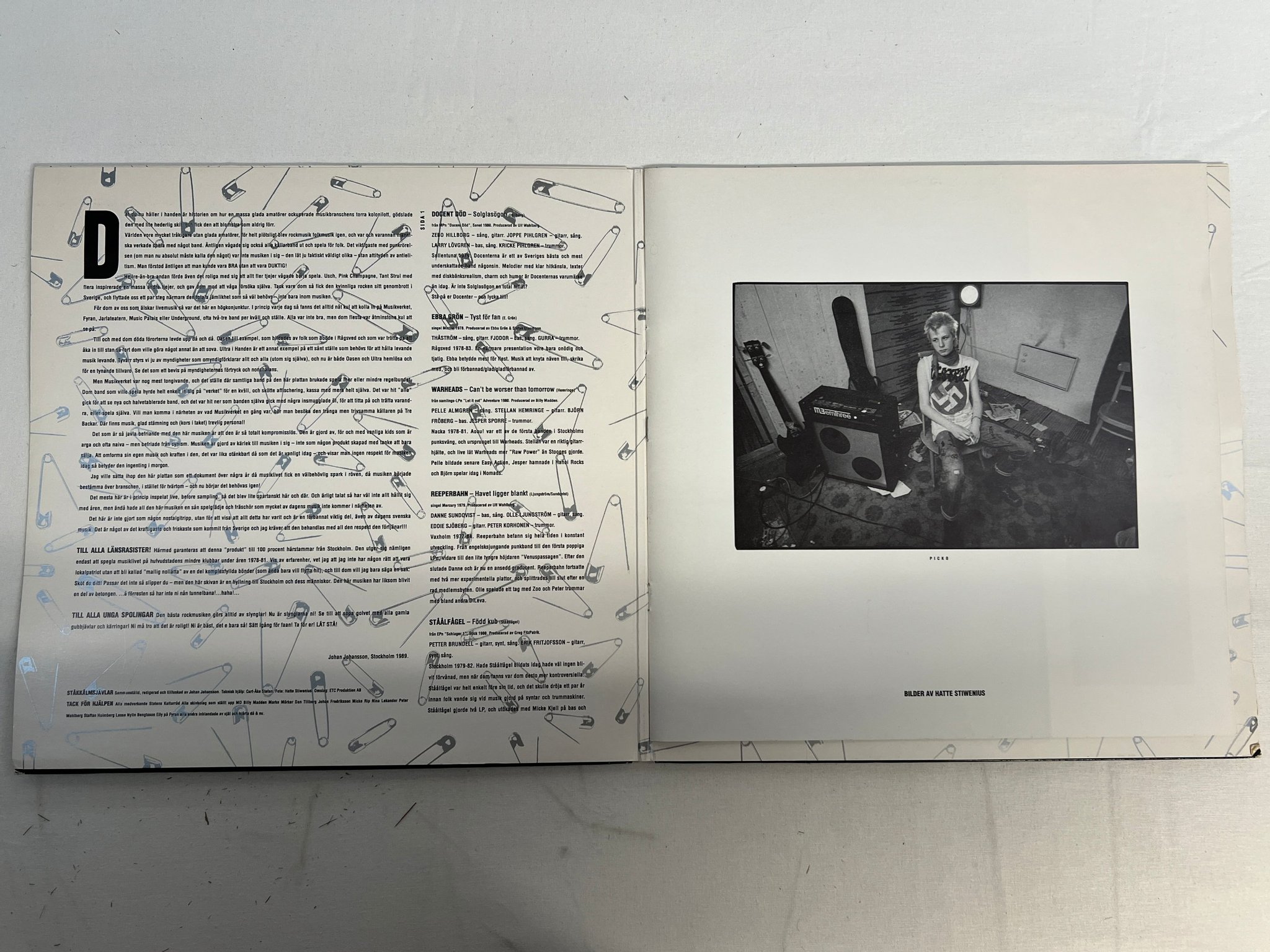 Omslagsbild för skivan V/A Ståkkålmsjävlar 1978-1981 LP -89 MNWP 182 numbered Ed #2155