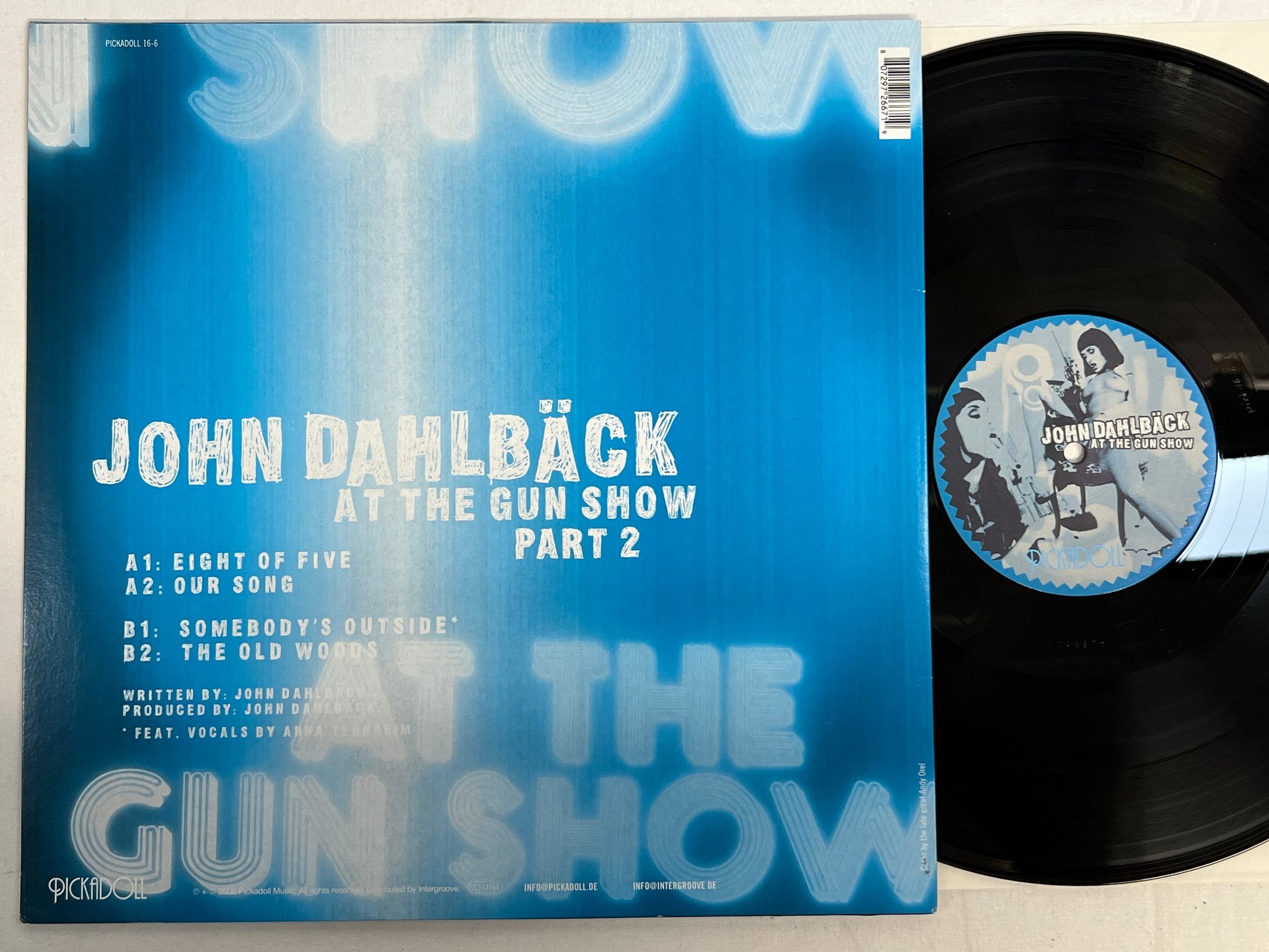 Omslagsbild för skivan JOHN DAHLBÄCK at the gun show 12" Ger 2006 Signed by Anna Ternheim