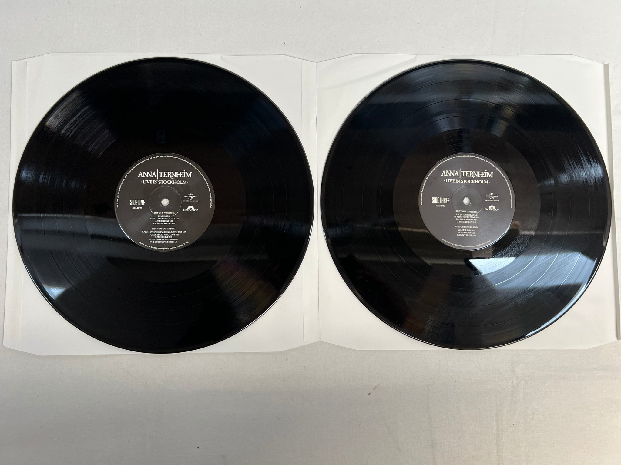 Omslagsbild för skivan ANNA TERNHEIM Live In Stockholm 2xLP + 7"single UNIVERSAL 060255722156
