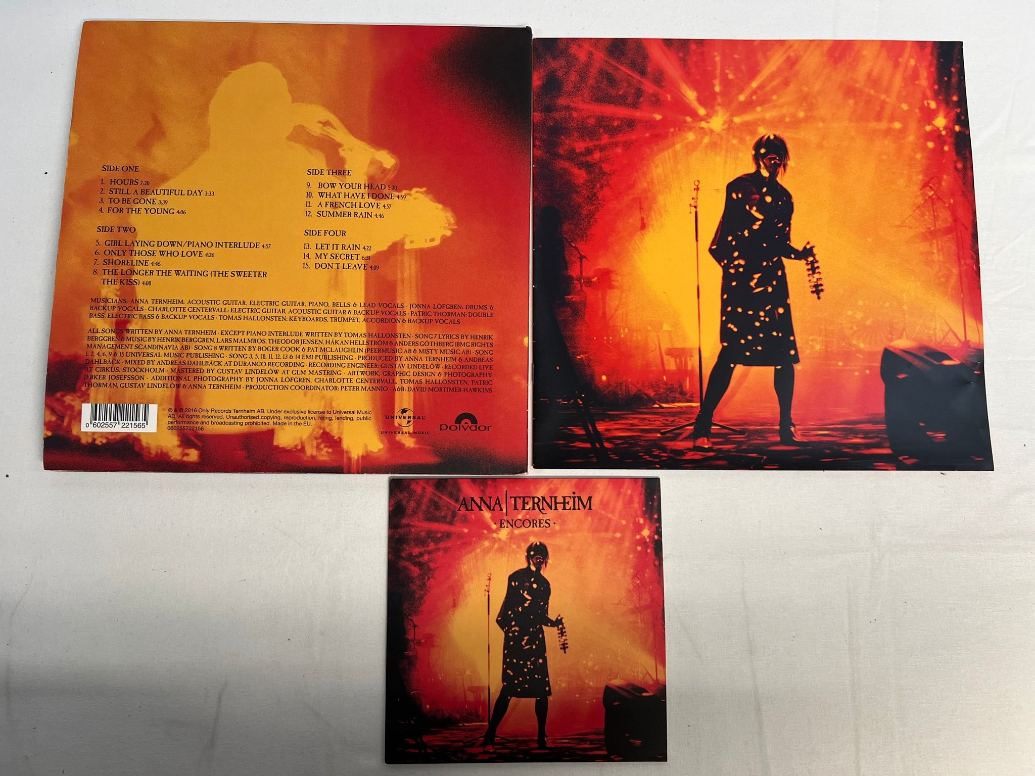 Omslagsbild för skivan ANNA TERNHEIM Live In Stockholm 2xLP + 7"single UNIVERSAL 060255722156