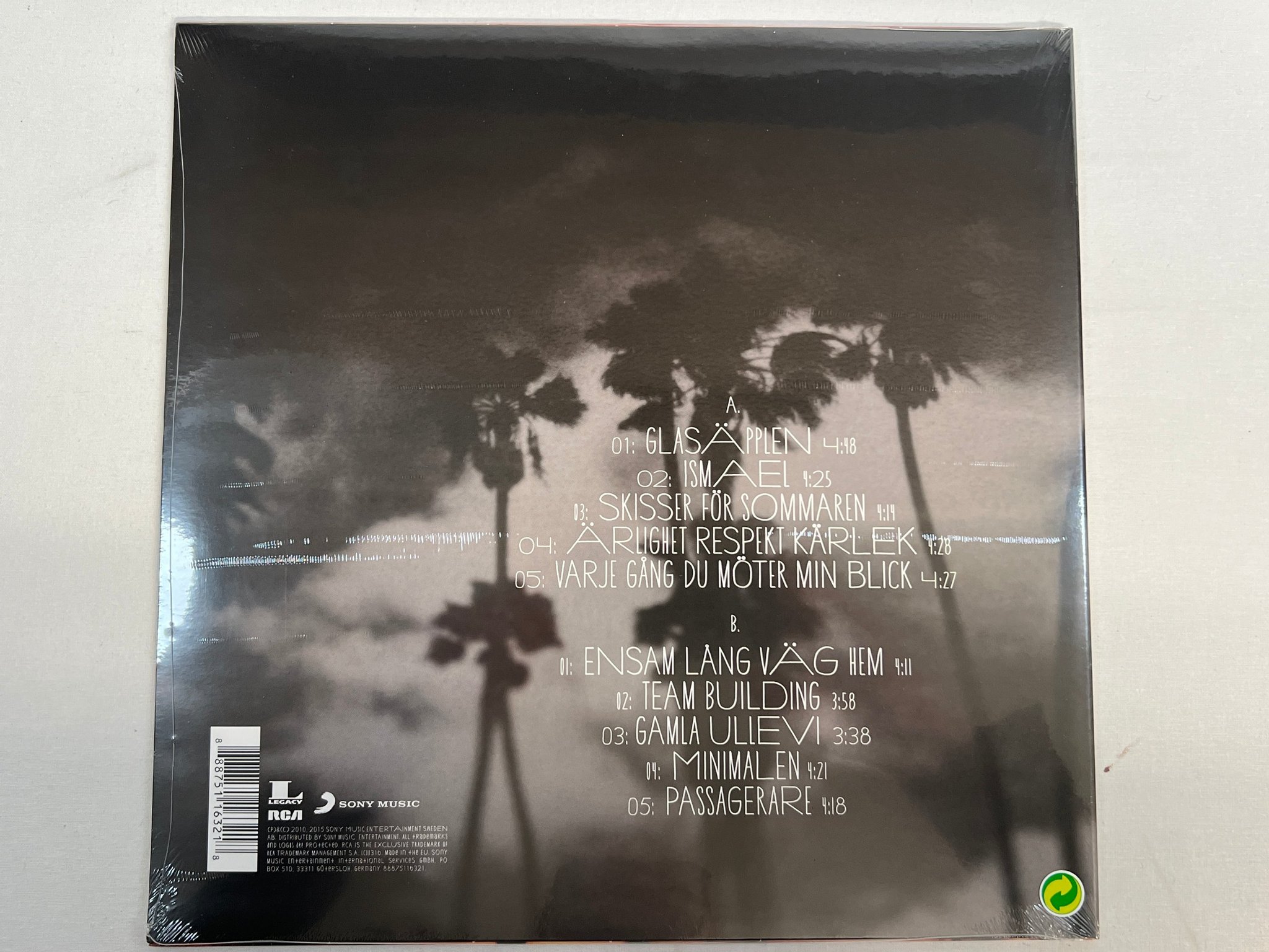 Omslagsbild för skivan KENT En Plats I Solen LP re 2015 LEGACY 88875116321 ** sealed **
