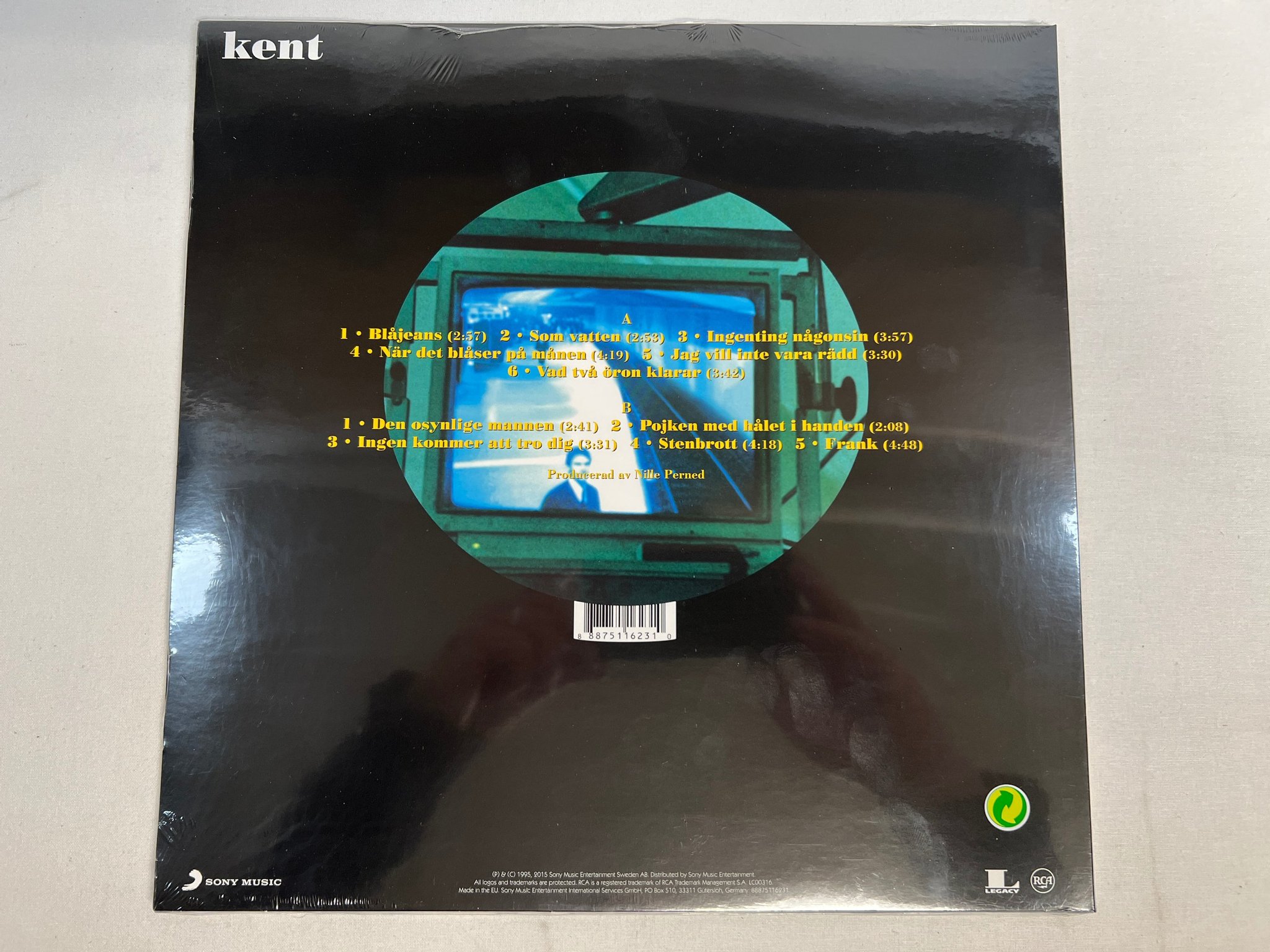 Omslagsbild för skivan KENT s/t LP re 2015 LEGACY 888751162310 ** sealed **