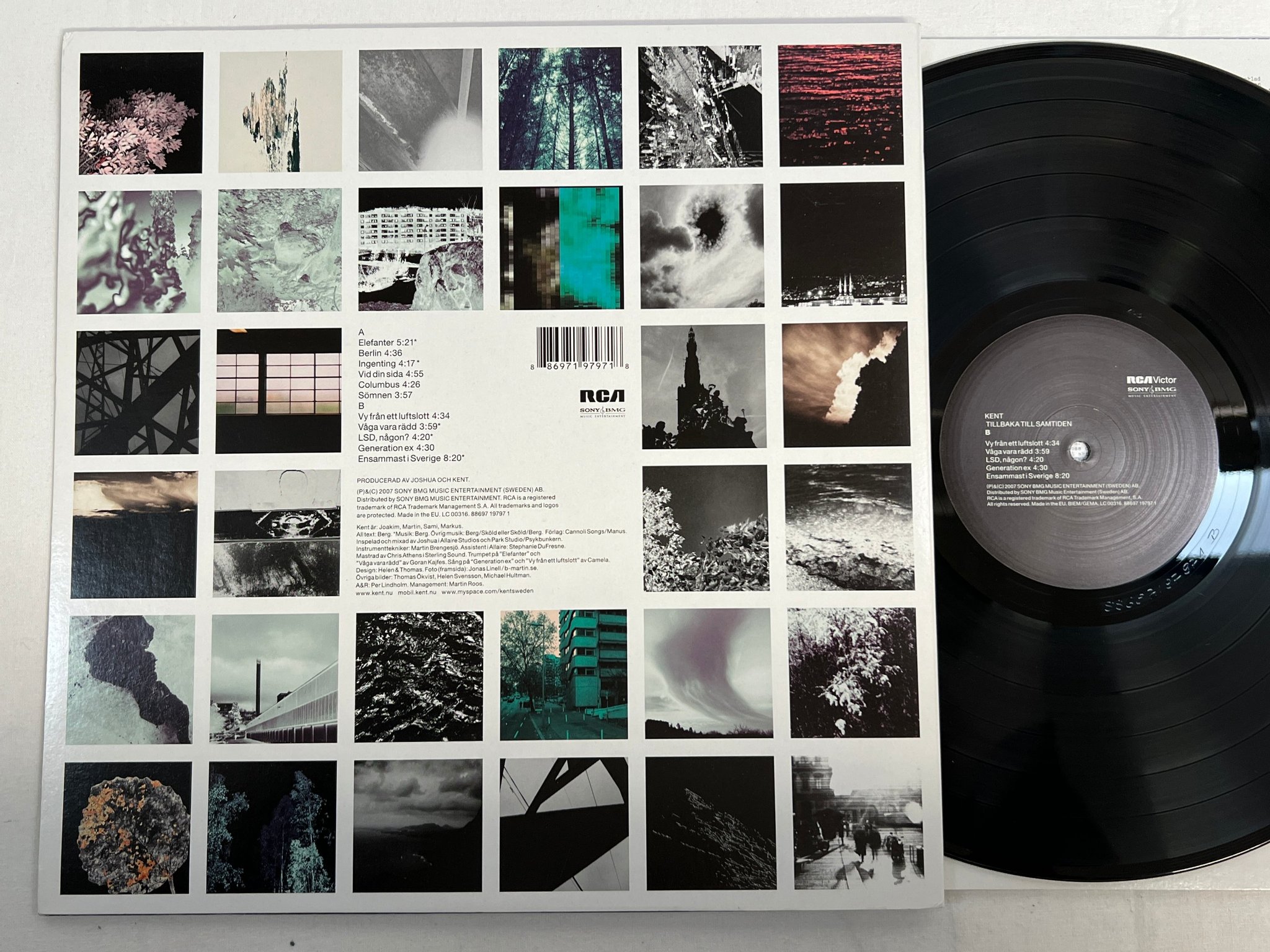 Omslagsbild för skivan KENT Tillbaka Till Samtiden LP 2007 Swe RCA 88697 19797 1 