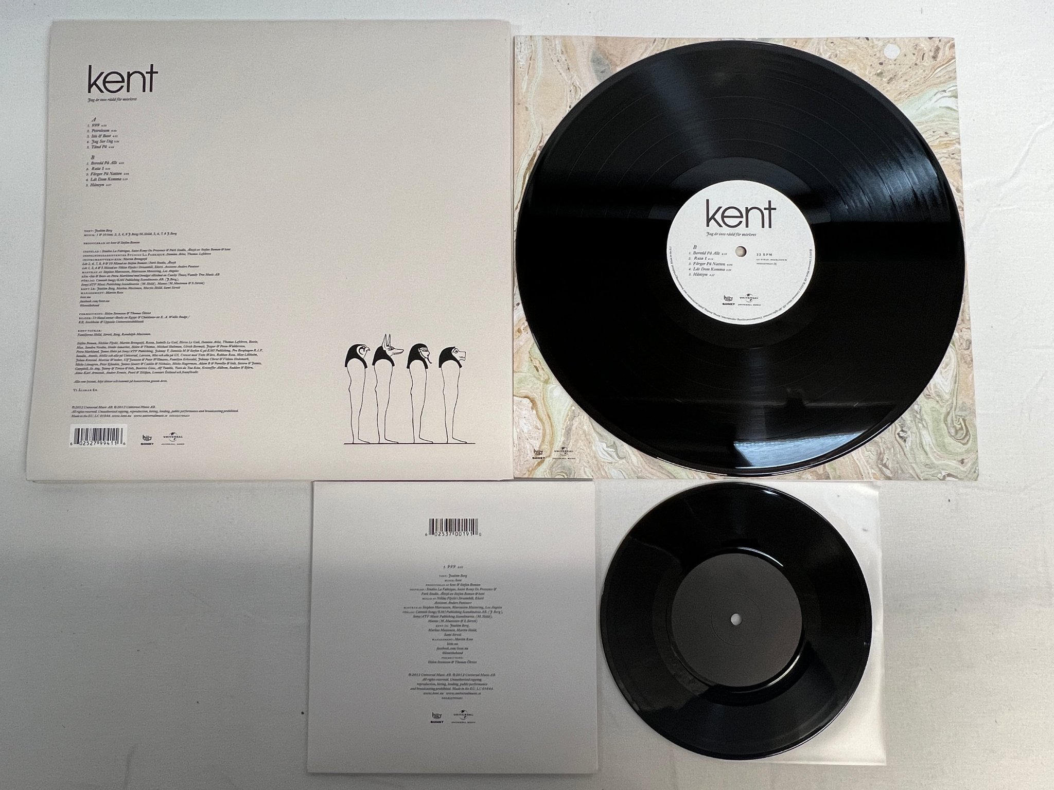 Omslagsbild för skivan KENT Jag Är Inte Rädd För Mörkret LP 2012 SONET 600252799411