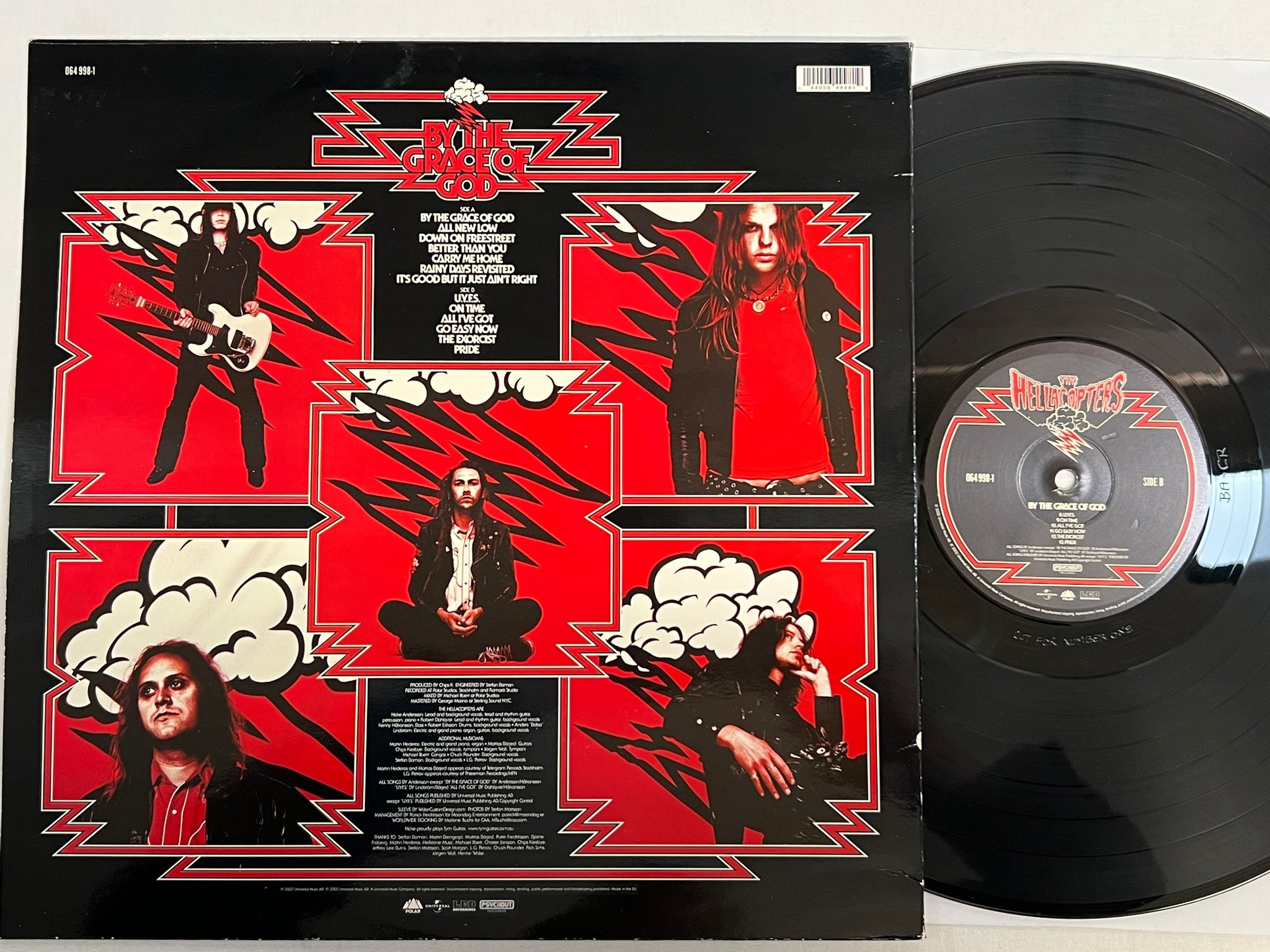 Omslagsbild för skivan THE HELLACOPTERS By The Grace Of God LP 2002 UNIVERSAL 064 998-1 * RARE *