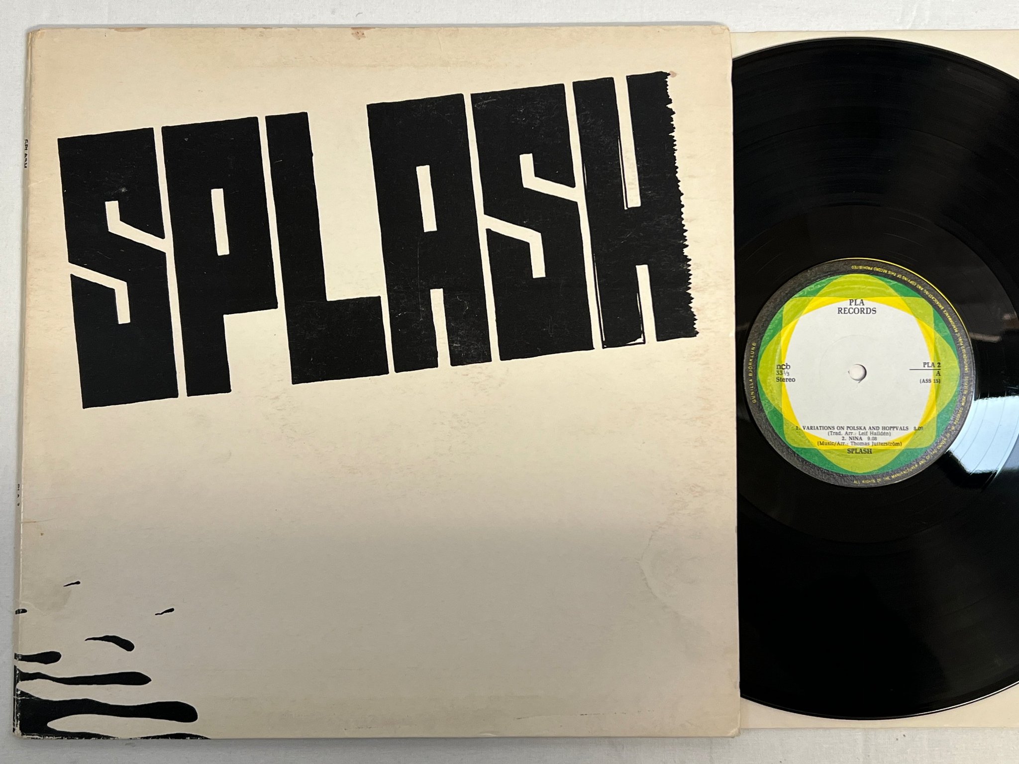 Omslagsbild för skivan SPLASH s/t LP -78 Swe PLA 2 jazz prog 