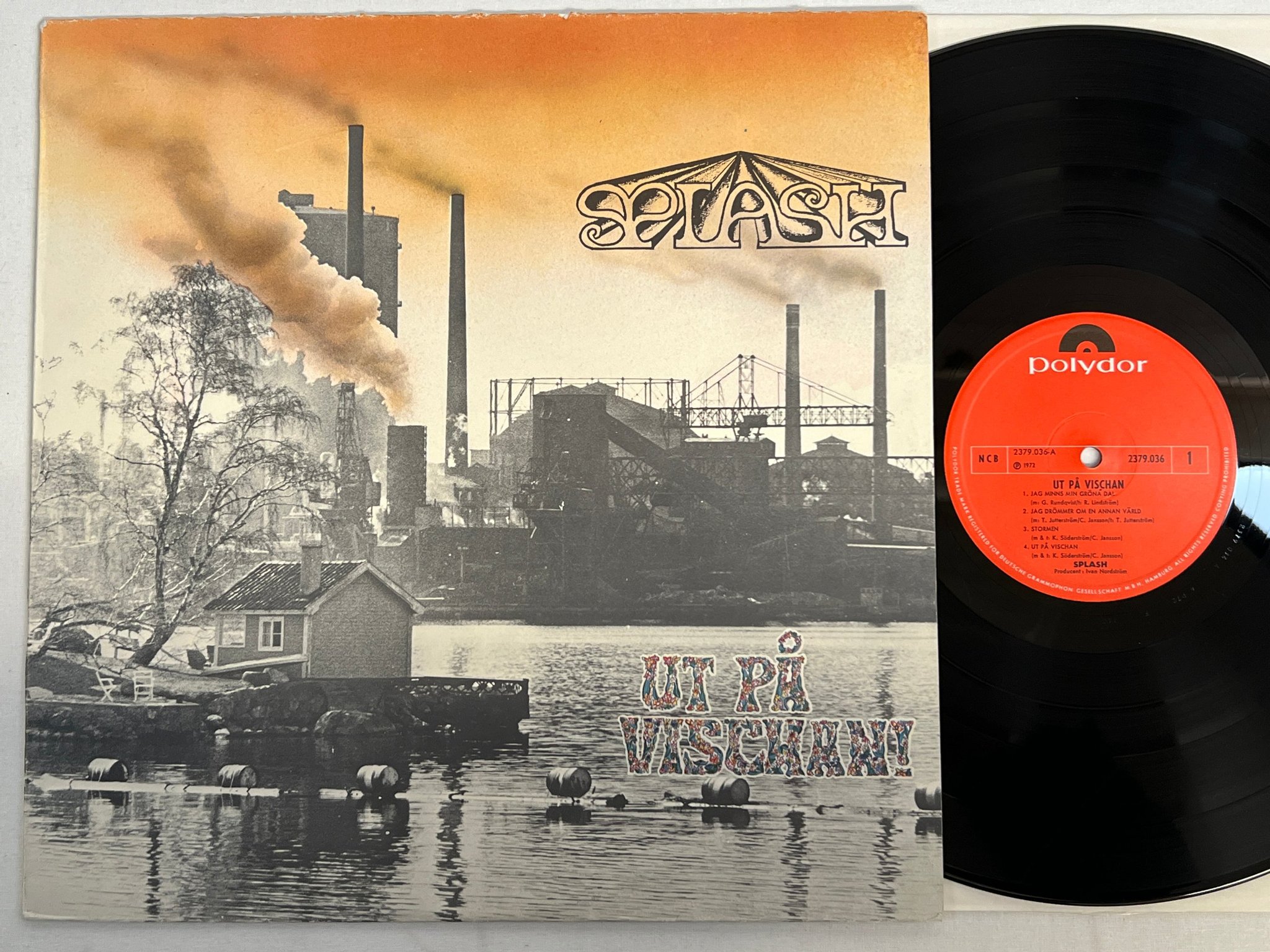 Omslagsbild för skivan SPLASH Ut På Vischan LP -72 POLYDOR 2379 036 ** RARE **
