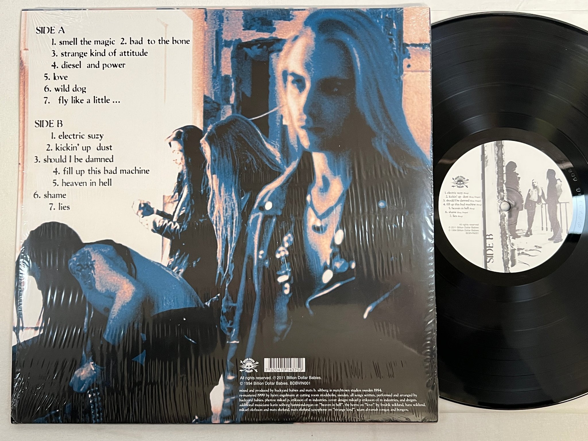 Omslagsbild för skivan BACKYARD BABIES Diesel And Power LP re 2011 BILLION DOLLAR BABIES BDBVIN001