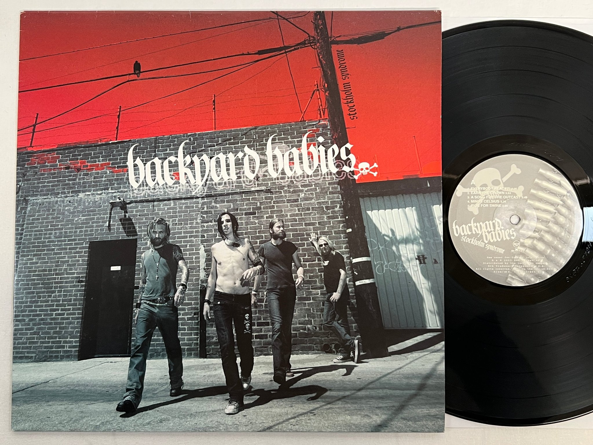 Omslagsbild för skivan BACKYARD BABIES Stockholm Syndrome LP 2003 RCA 82876572441