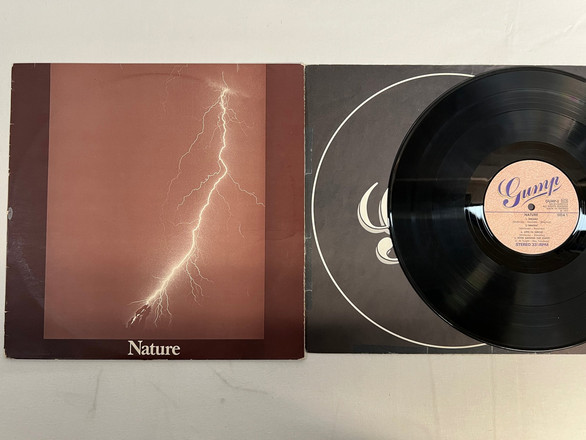 Omslagsbild för skivan NATURE s/t LP -72 Swe GUMP-3 
