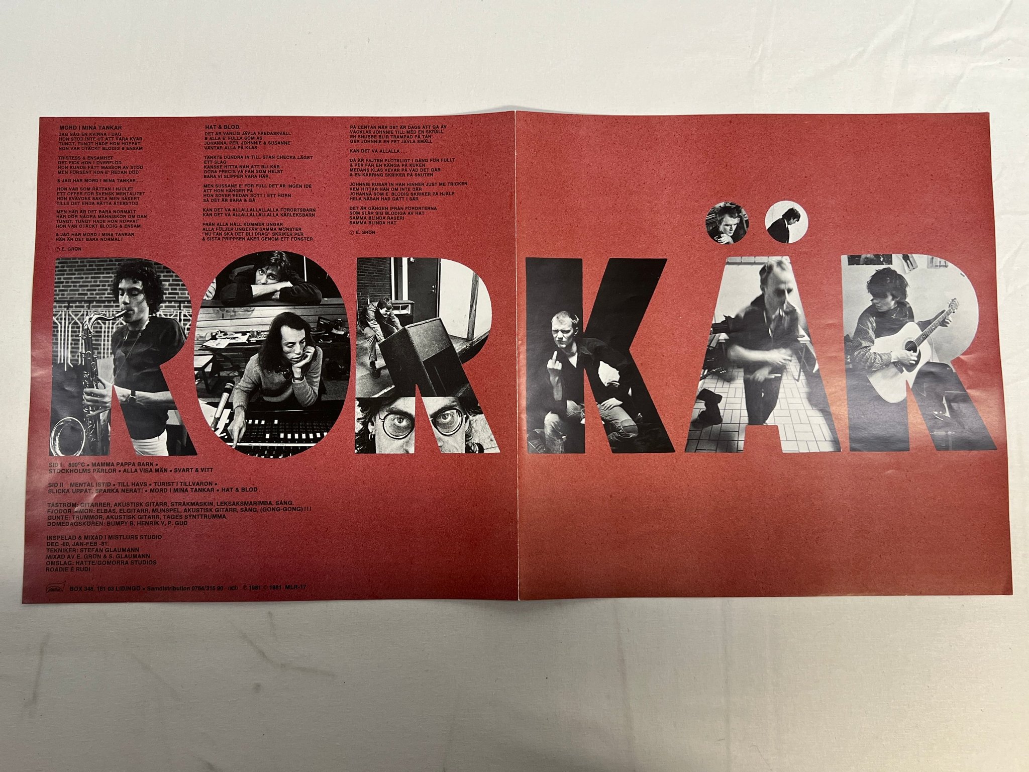 Omslagsbild för skivan EBBA GRÖN Kärlek & Uppror LP -81 Swe MISTLUR MLR-17 pink labels 