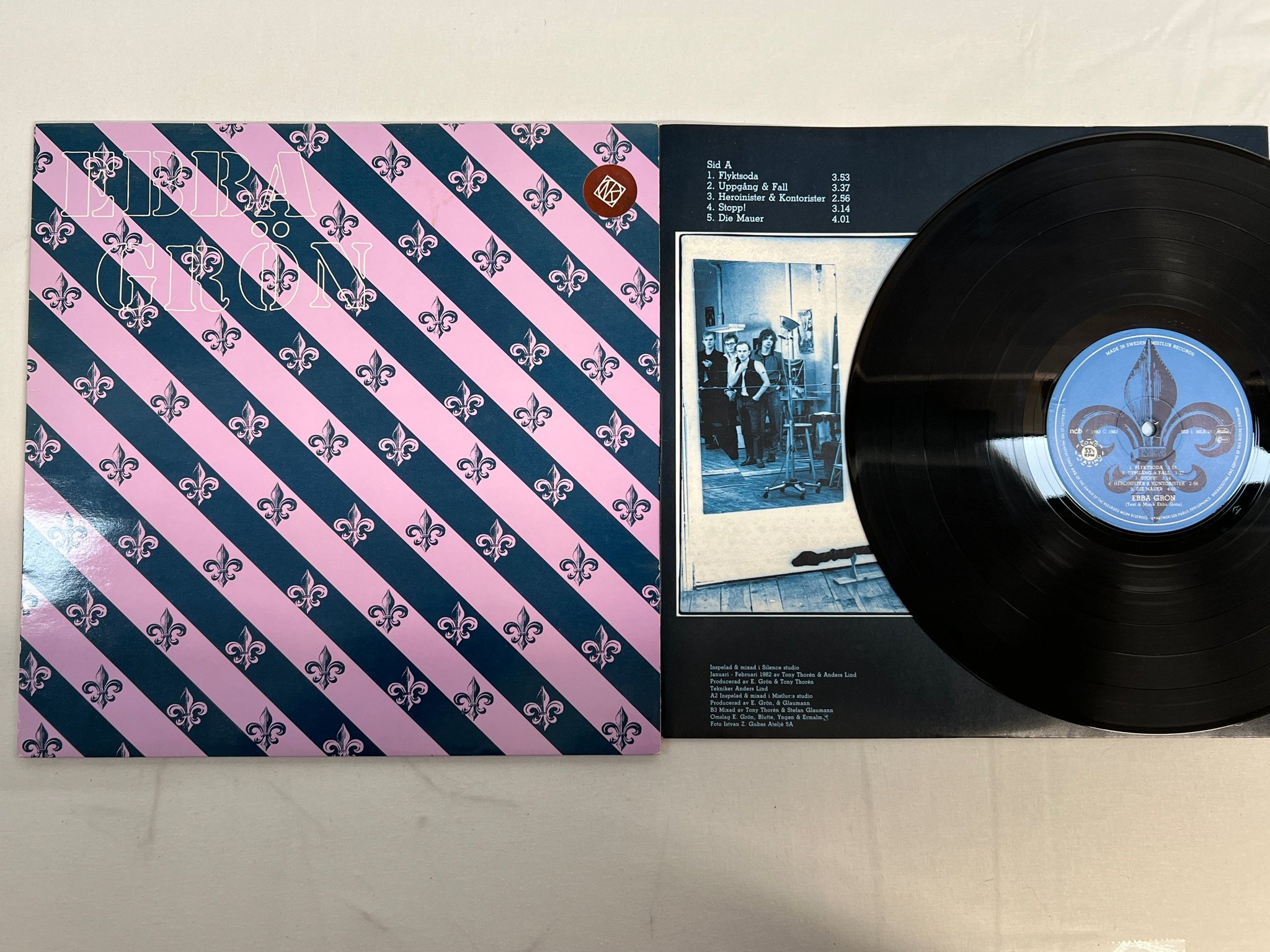 Omslagsbild för skivan EBBA GRÖN s/t LP -82 Swe MISTLUR MLR-25