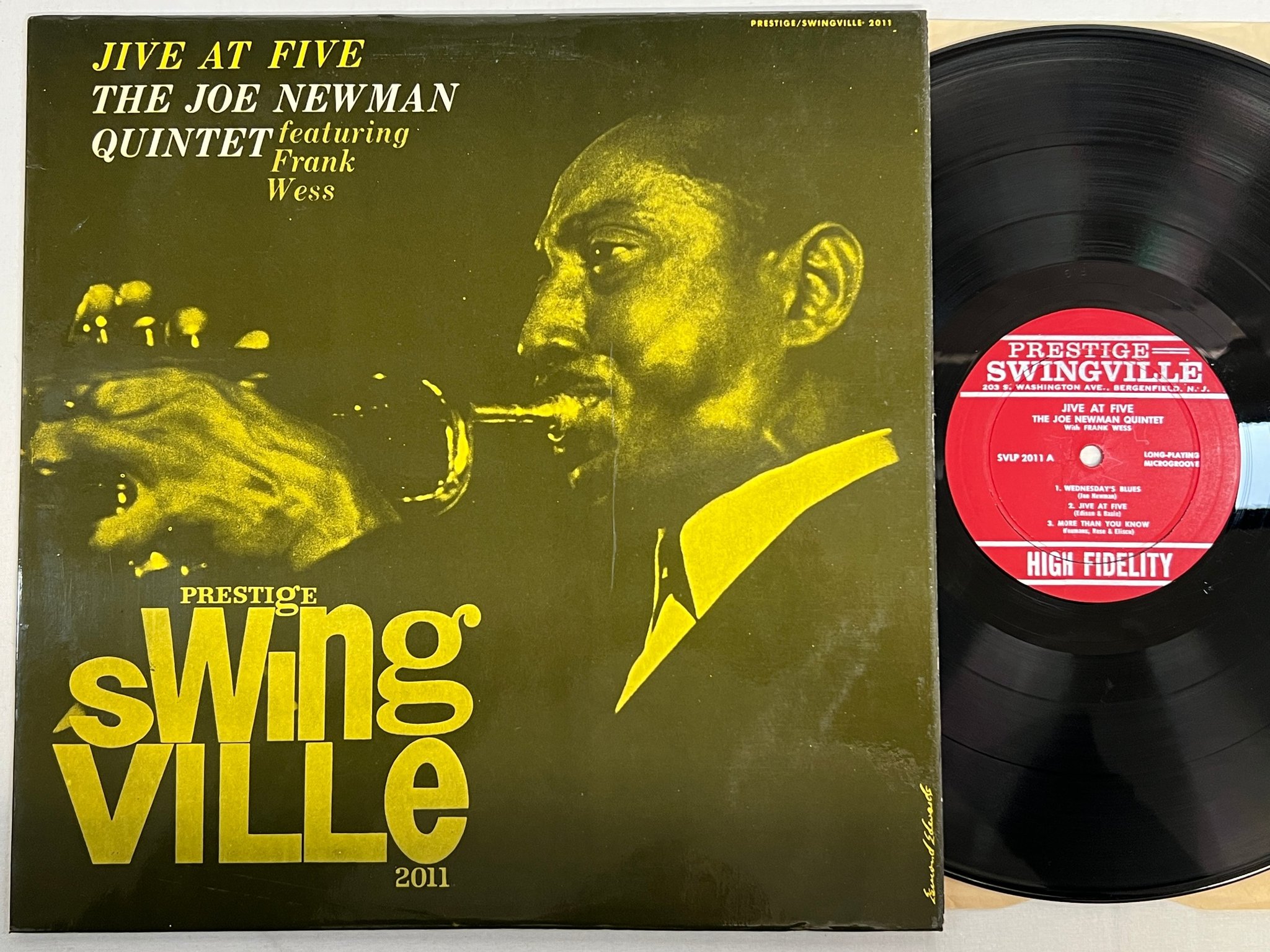 Omslagsbild för skivan JOE NEWMAN QUINTET jive at five LP -61 PRESTIGE SWINGVILLE SVLP 2011