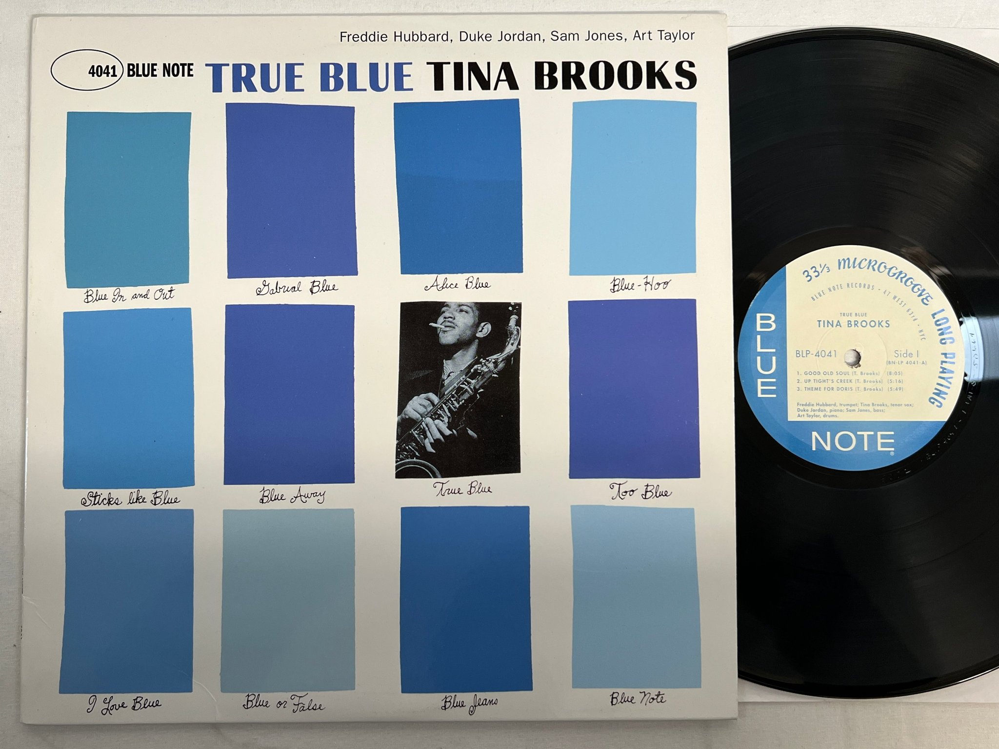 Omslagsbild för skivan TINA BROOKS true blue LP re US BLUE NOTE BLP 4041 
