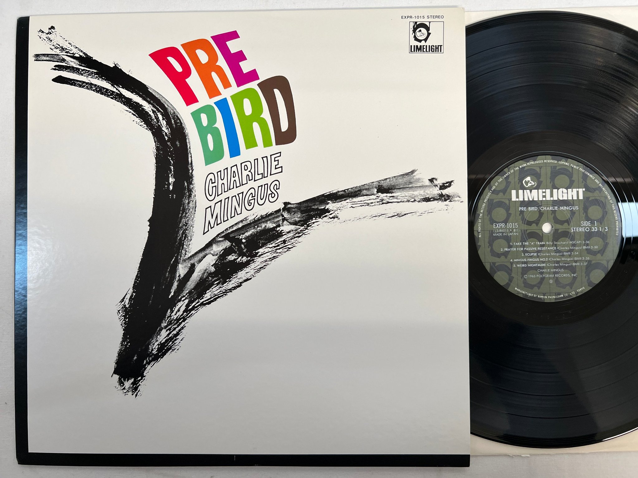 Omslagsbild för skivan CHARLIE MINGUS Pre Bird LP Japan LIMELIGHT EXPR-1015