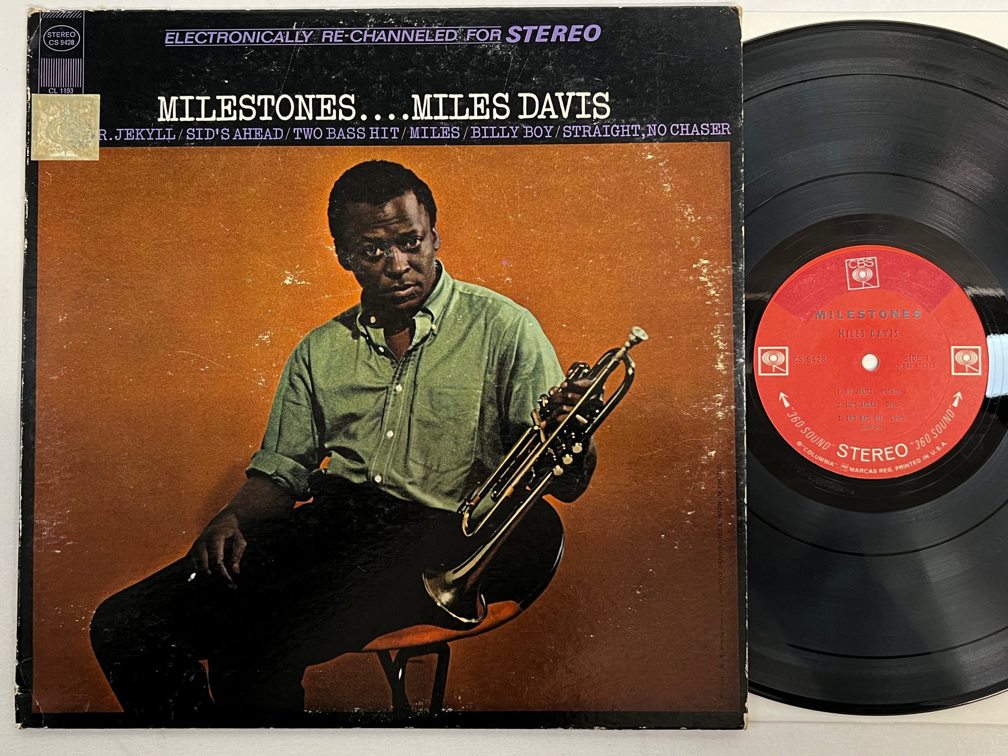 Omslagsbild för skivan MILES DAVIS milestones LP -58/67 US COLUMBIA/CBS CS 9428 