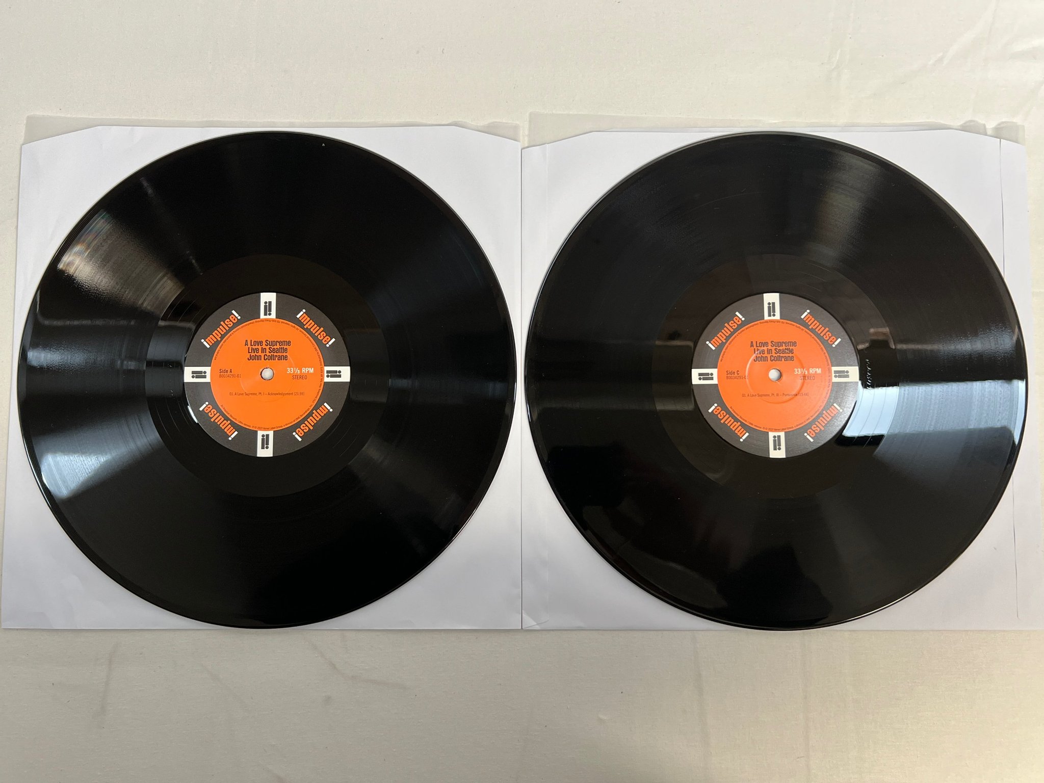 Omslagsbild för skivan JOHN COLTRANE A Love Supreme: Live In Seattle 2xLP 2021 IMPULSE! B0034291-01