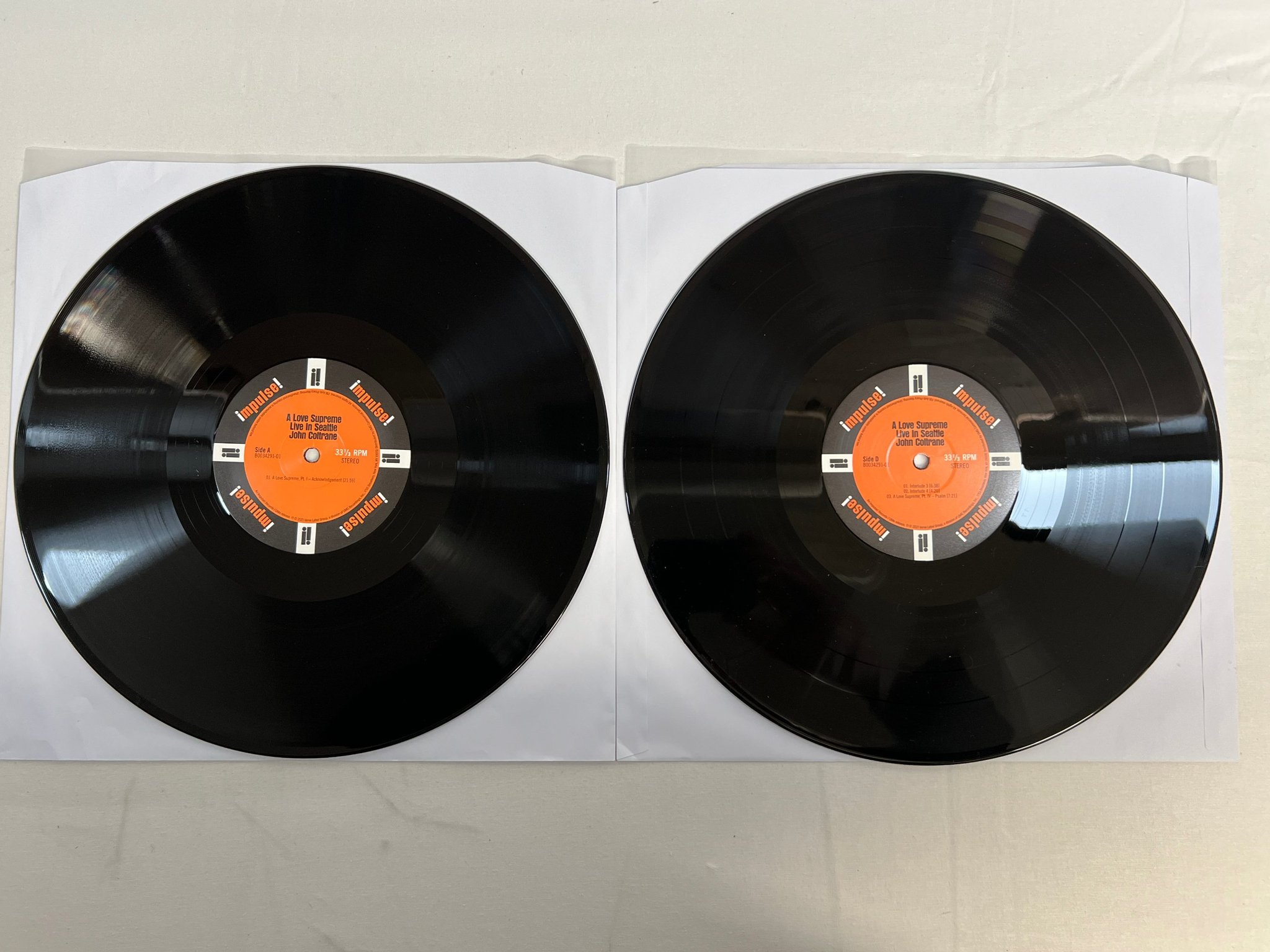 Omslagsbild för skivan JOHN COLTRANE A Love Supreme: Live In Seattle 2xLP 2021 IMPULSE! B0034291-01