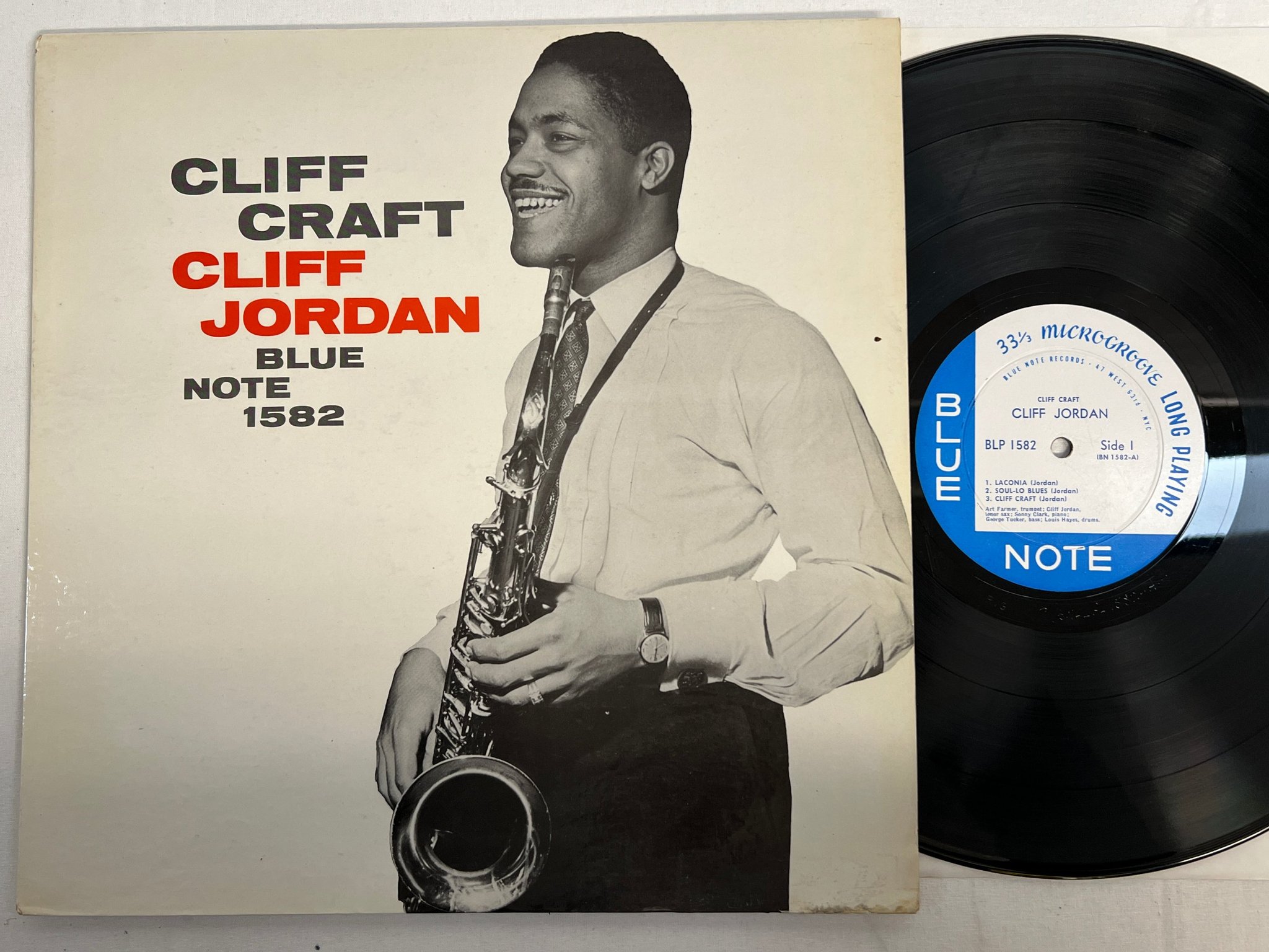Omslagsbild för skivan CLIFF JORDAN cliff craft LP -57 US BLUE BLP 1582 ** MEGA RARE **