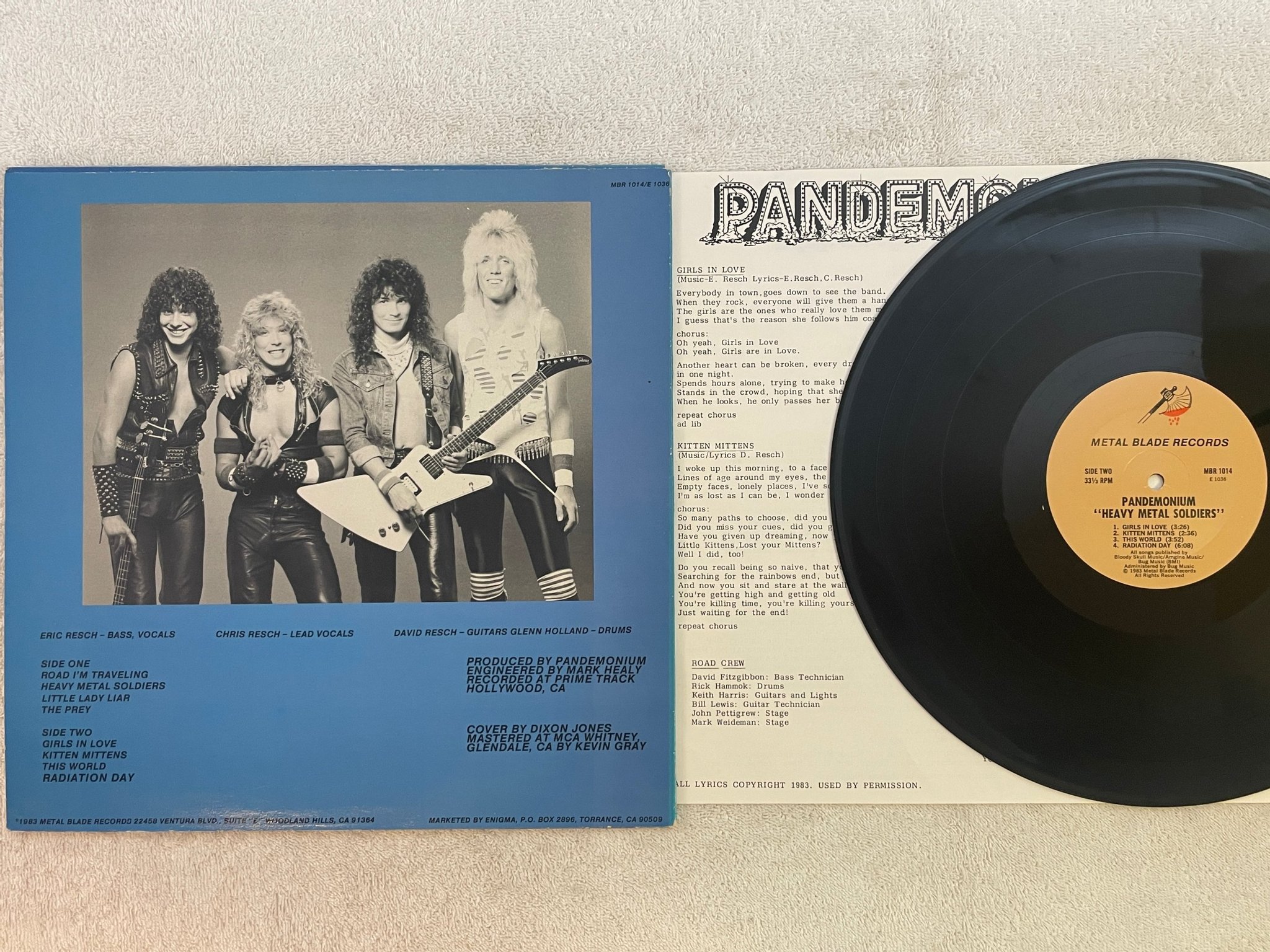 Omslagsbild för skivan PANDEMENIUM Heavy Metal Soldiers LP -83 US METAL BLADE MBR 1014