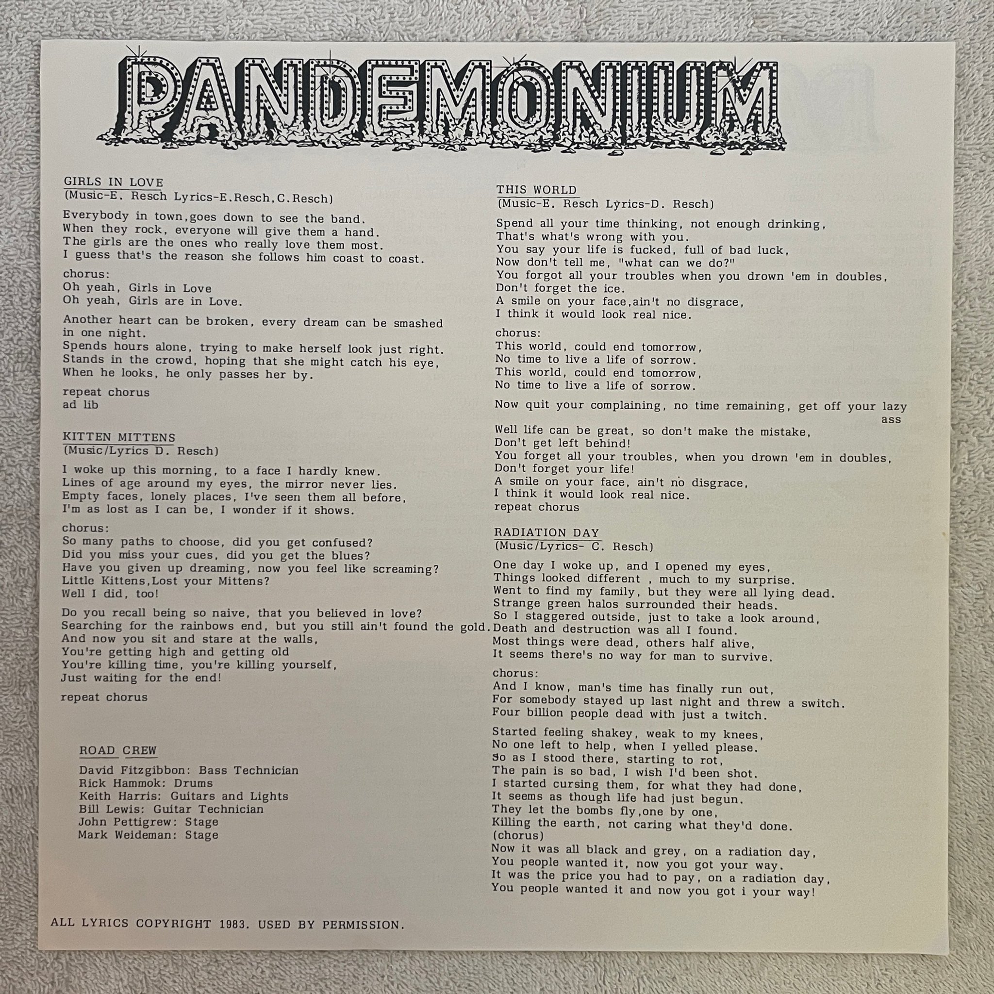 Omslagsbild för skivan PANDEMENIUM Heavy Metal Soldiers LP -83 US METAL BLADE MBR 1014