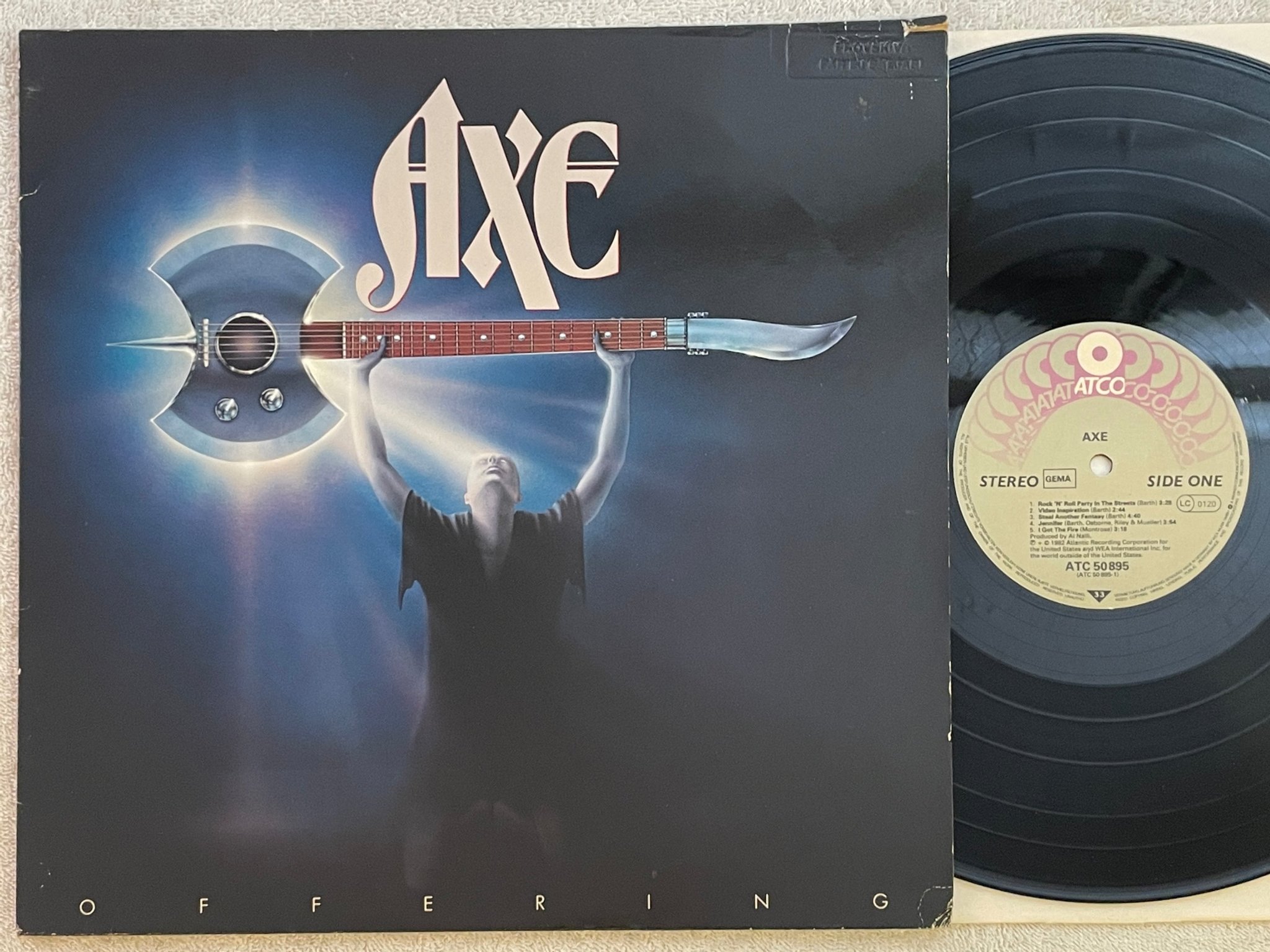 Omslagsbild för skivan AXE Offering LP Ger ATCO ATC K 50895