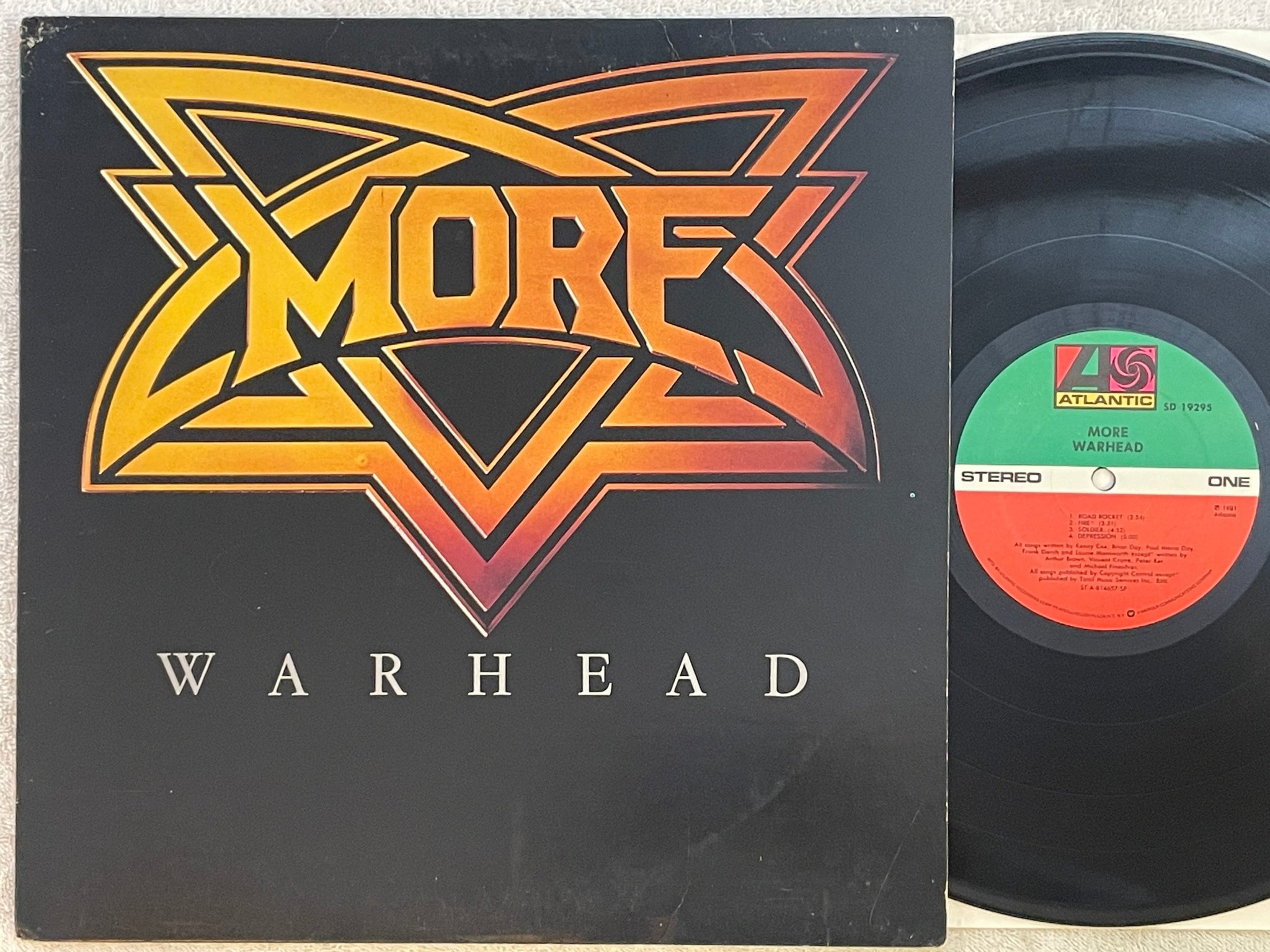 Omslagsbild för skivan MORE Warhead LP -81 ATLANTIC SD 19295