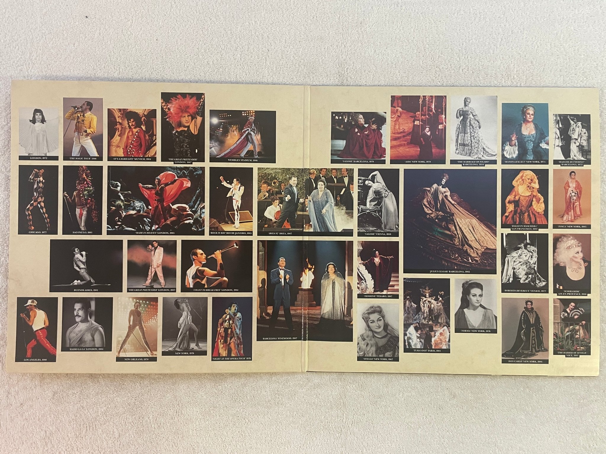 Omslagsbild för skivan FREDDIE MERCURY Barcelona LP -88 Hol POLYDOR 837277-1