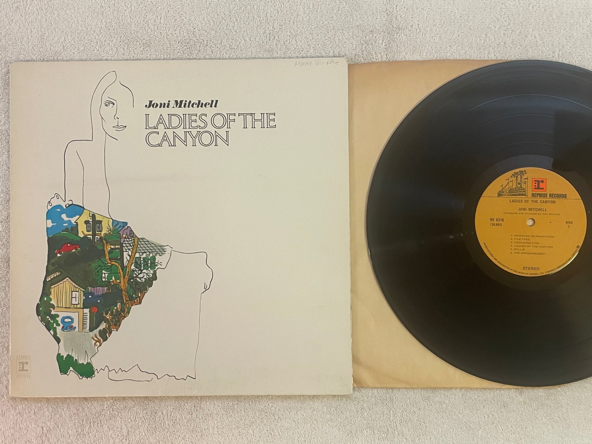 Omslagsbild för skivan JONI MITCHELL ladies of the canyon LP Can REPRISE RS 6376 