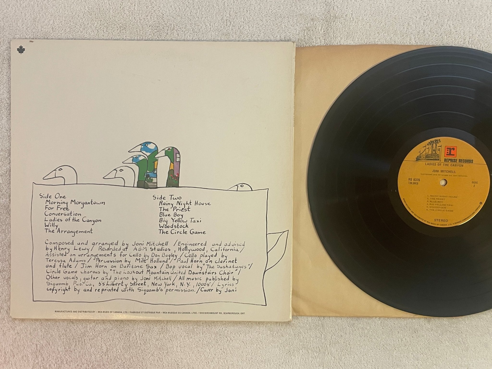 Omslagsbild för skivan JONI MITCHELL ladies of the canyon LP Can REPRISE RS 6376 