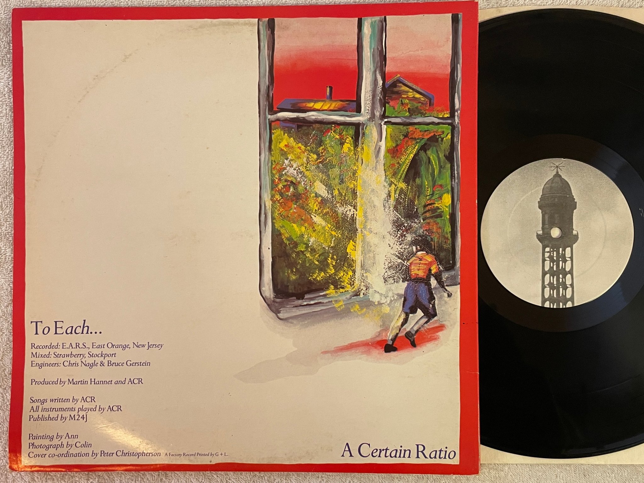 Omslagsbild för skivan A CERTAIN RATIO to each... LP -81 FACTORY FACT 35