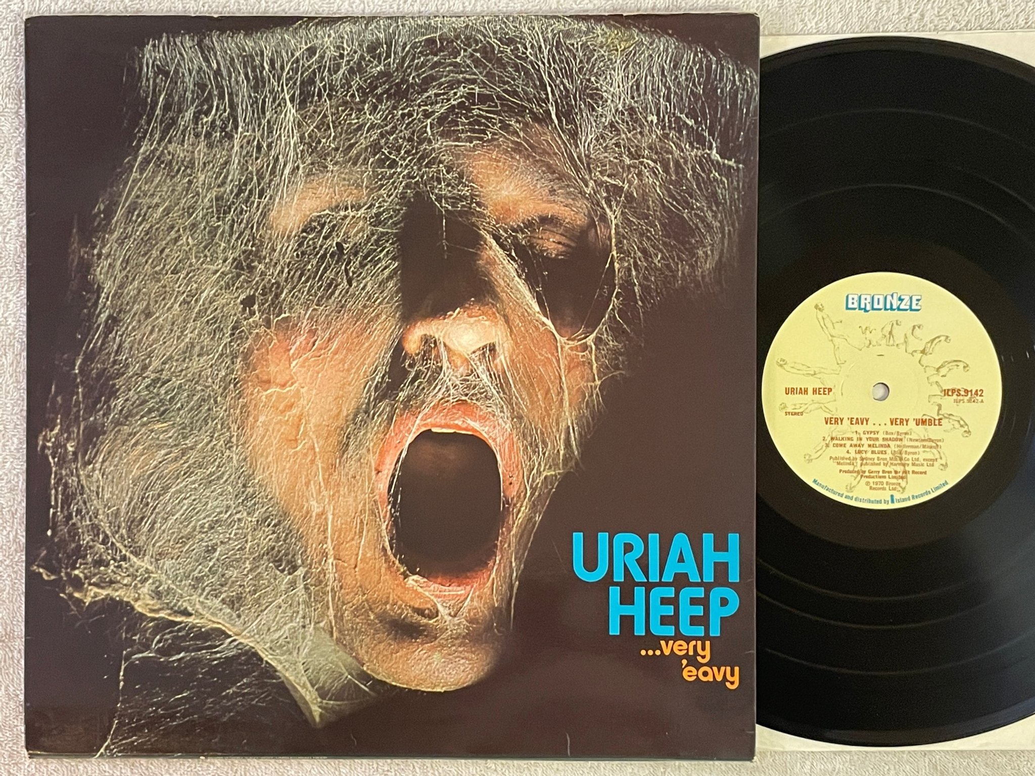 Omslagsbild för skivan URIAH HEEP very 'umble LP Ger BRONZE ILPS 9142
