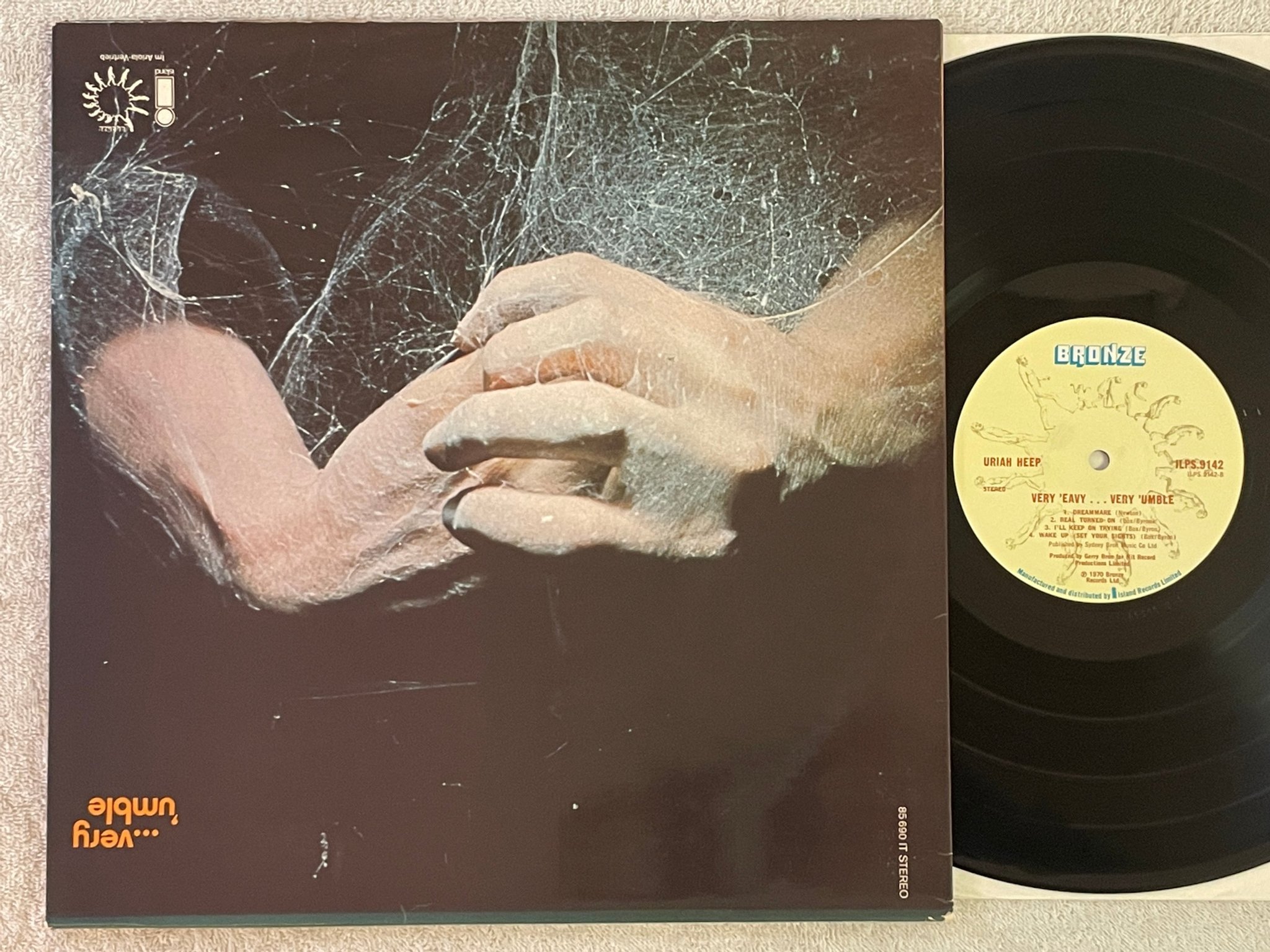 Omslagsbild för skivan URIAH HEEP very 'umble LP Ger BRONZE ILPS 9142