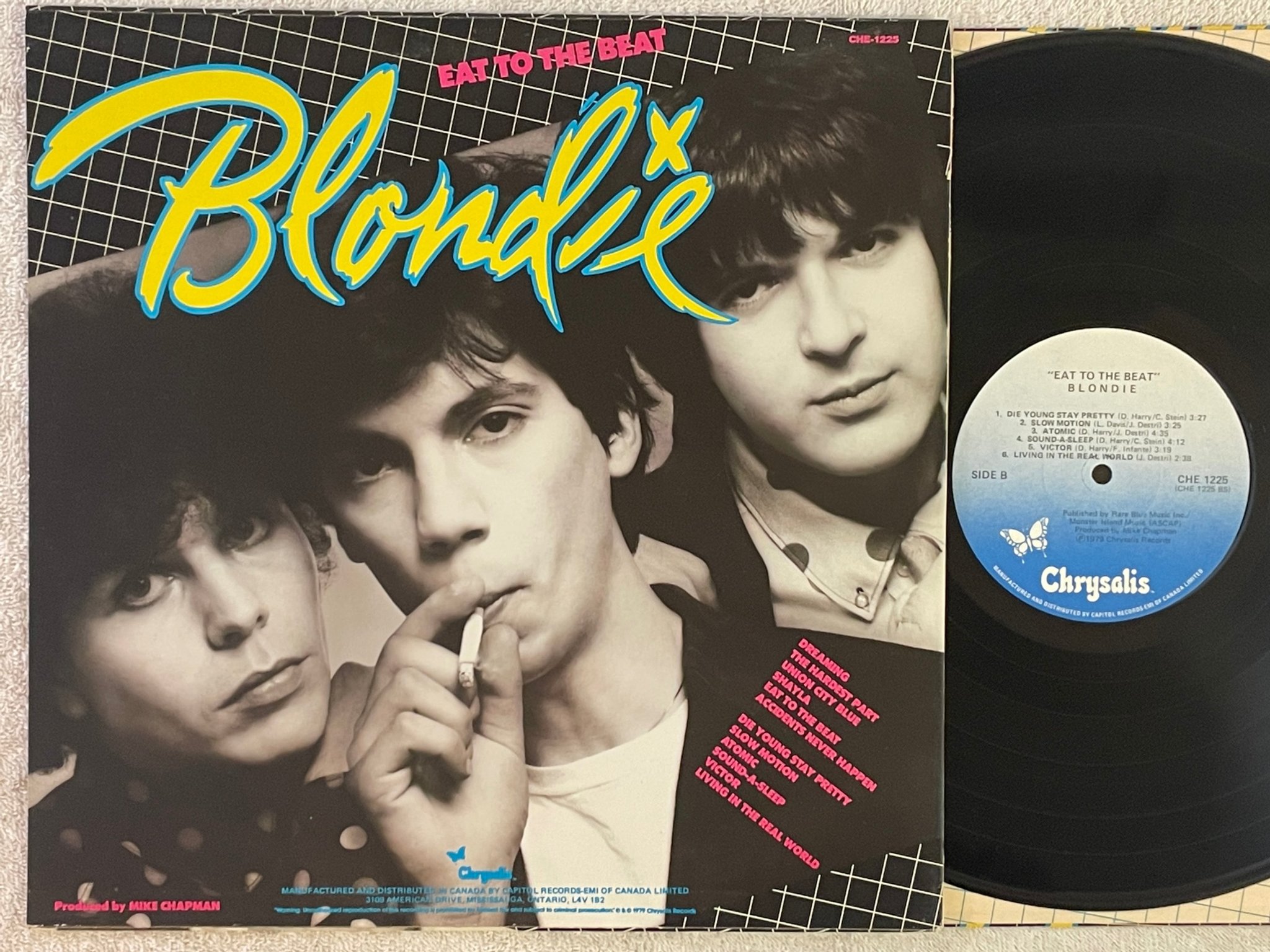 Omslagsbild för skivan BLONDIE eat to the beat LP -79 Can CHRYSALIS CHE 1225