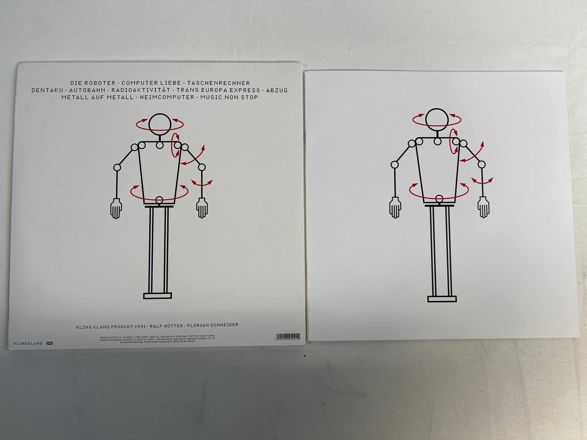 Omslagsbild för skivan KRAFTWERK The Mix 2xLP -91/2009 KLING KLANG 509996 9959219 180GRAM