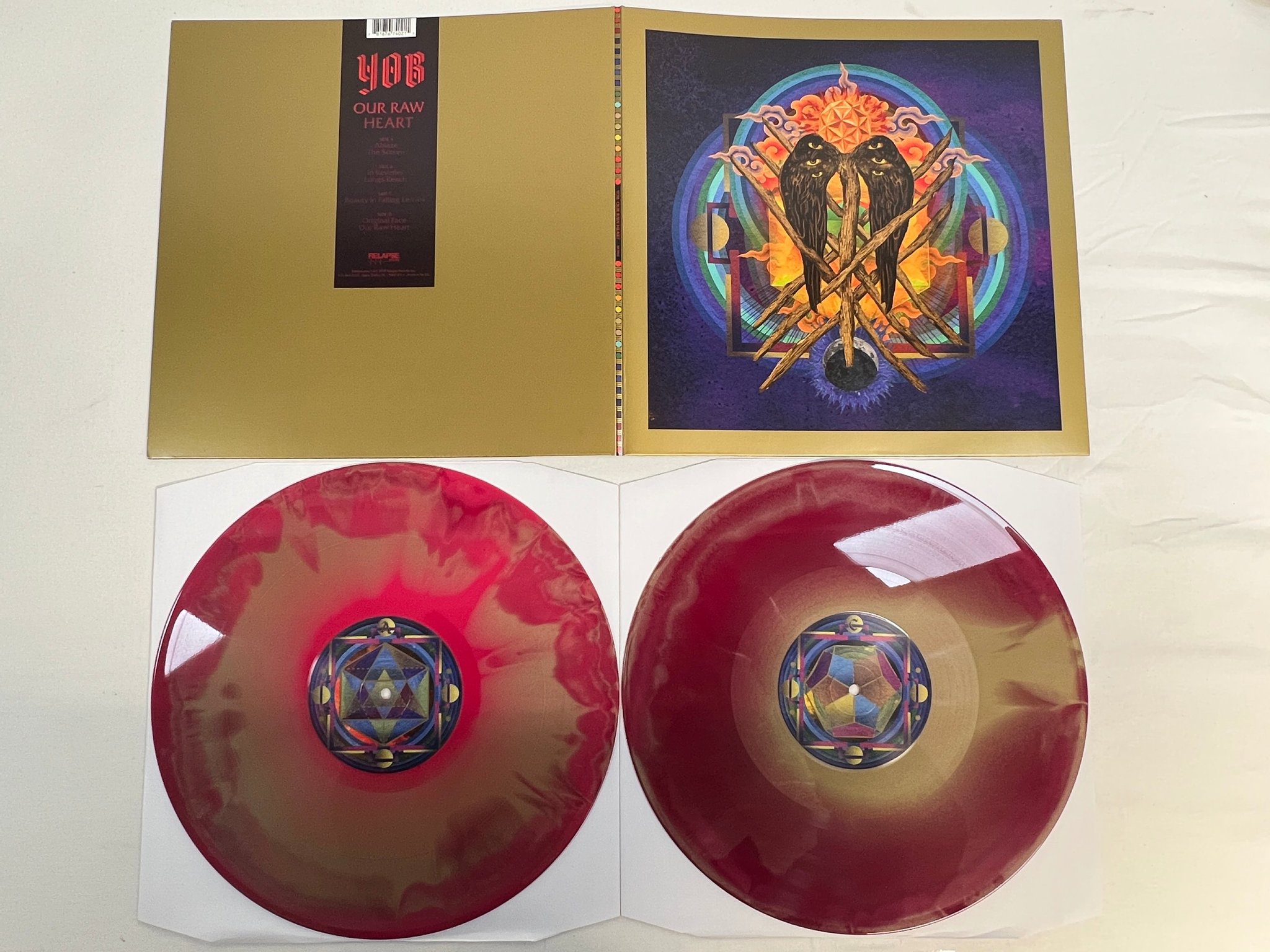 Omslagsbild för skivan YOB Our Raw Heart 2xLP box numbered Ed of 100 copies DOOM METAL rare!