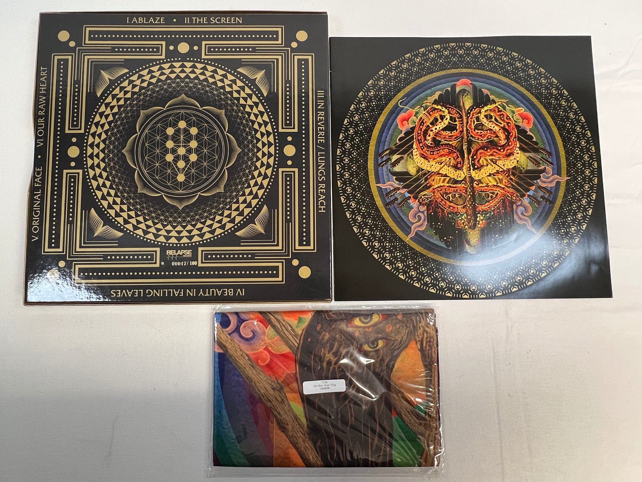 Omslagsbild för skivan YOB Our Raw Heart 2xLP box numbered Ed of 100 copies DOOM METAL rare!