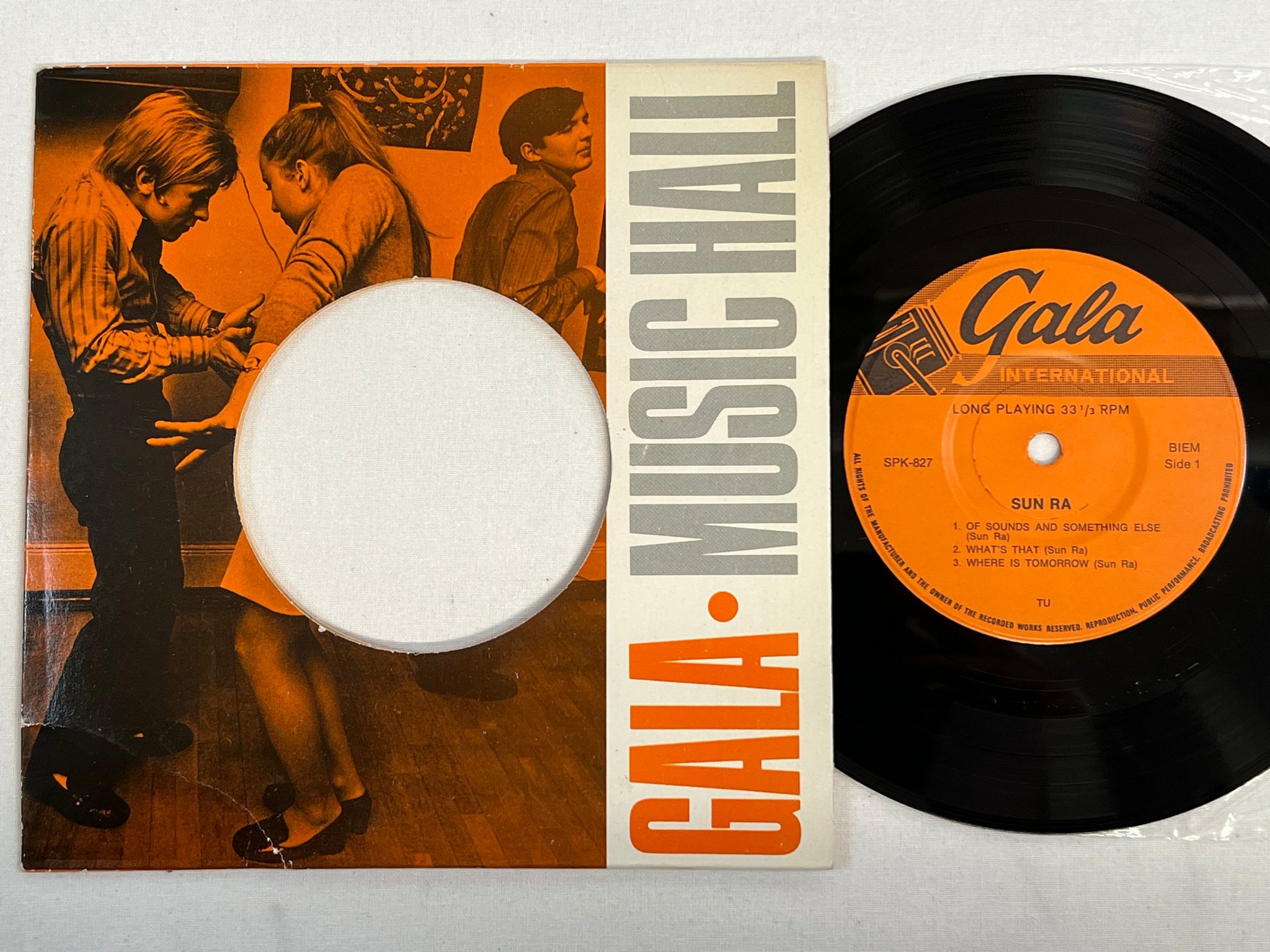 Omslagsbild för skivan SUN RA of sounds and something else 7"ep GALA SPK 827 *** ultra rare **