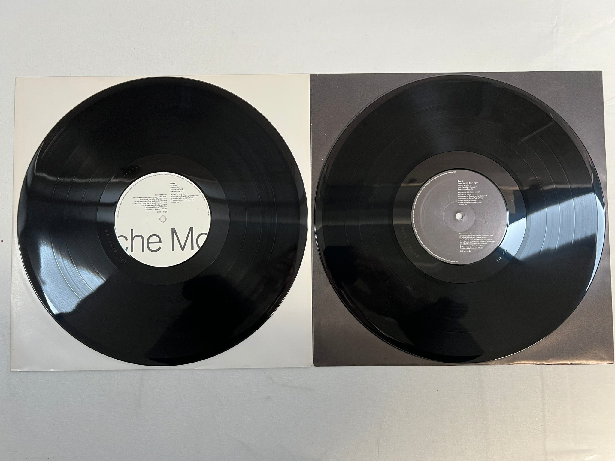 Omslagsbild för skivan DEPECHE MODE 101 2xLP -89 ncb MUTE STUMM 101 