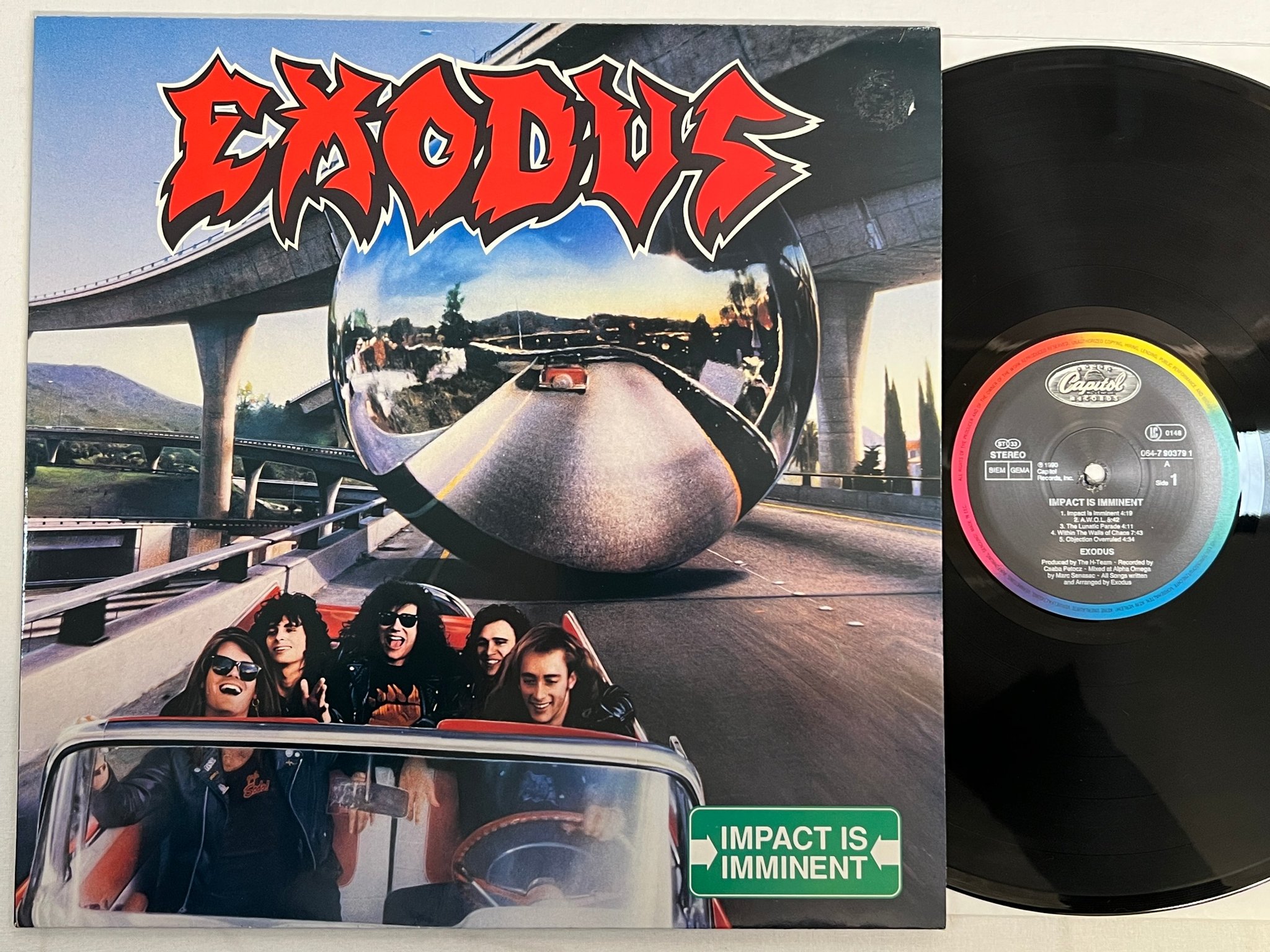 Omslagsbild för skivan EXODUS impact is imminent LP -90 CAPITOL 064-7 90379 1 trash !!