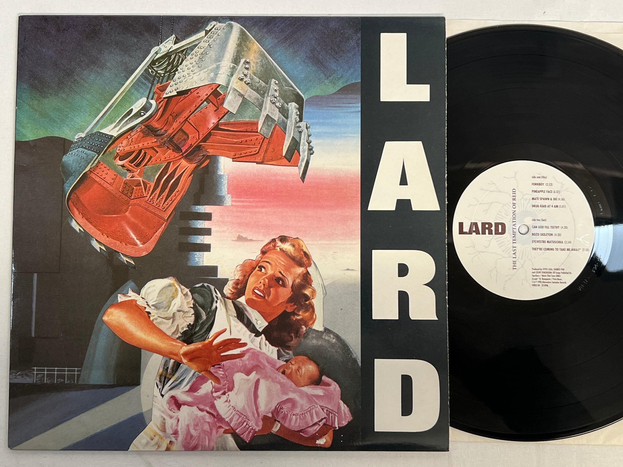 Omslagsbild för skivan LARD The Last Temptation Of Reid LP -90 US ALTERNATIVE TENTACLES VIRUS 84