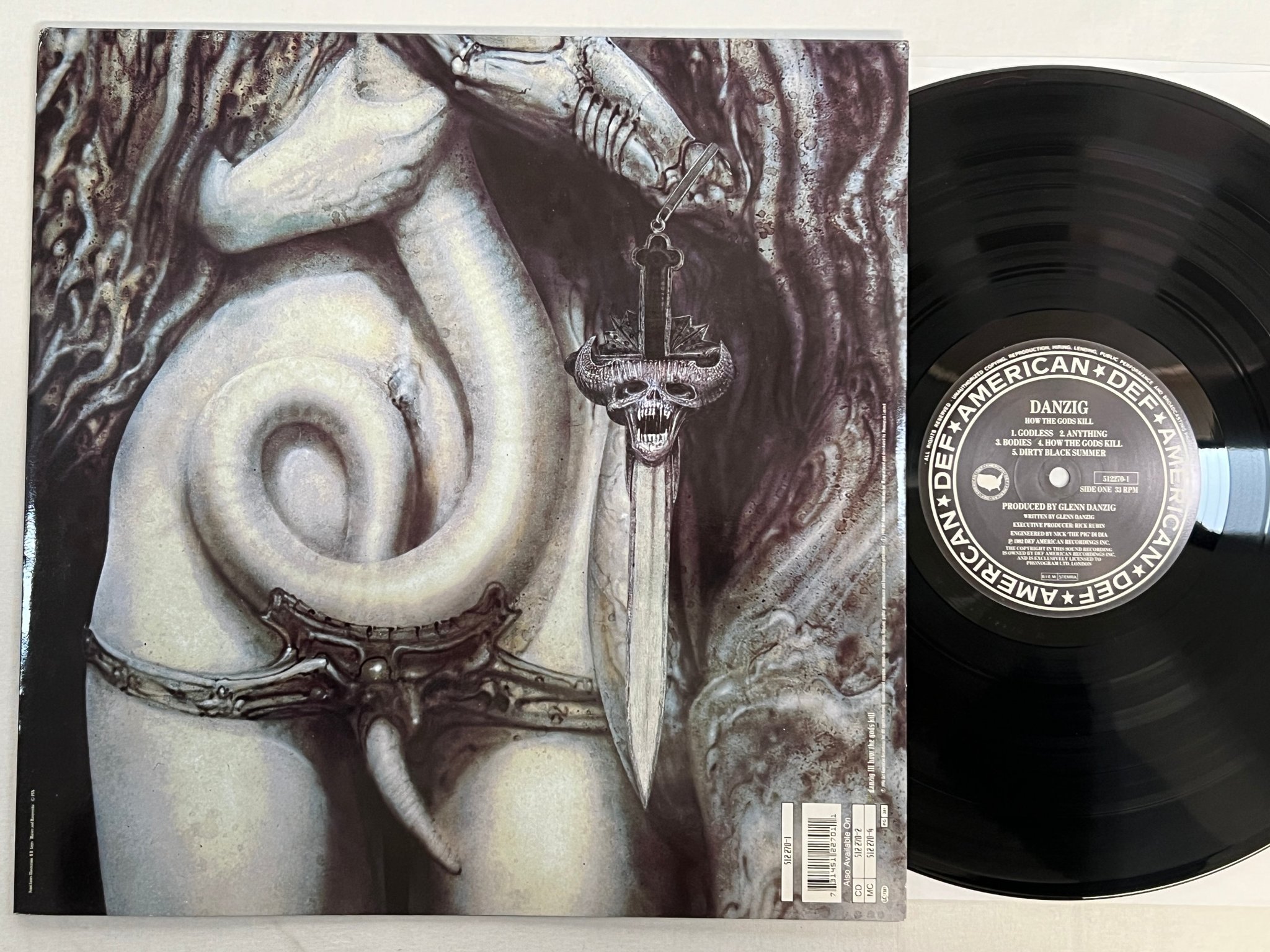 Omslagsbild för skivan DANZIG Danzig III: How The Gods Kill LP -92 Hol DEF AMERICAN 512270-1 ** RARE **