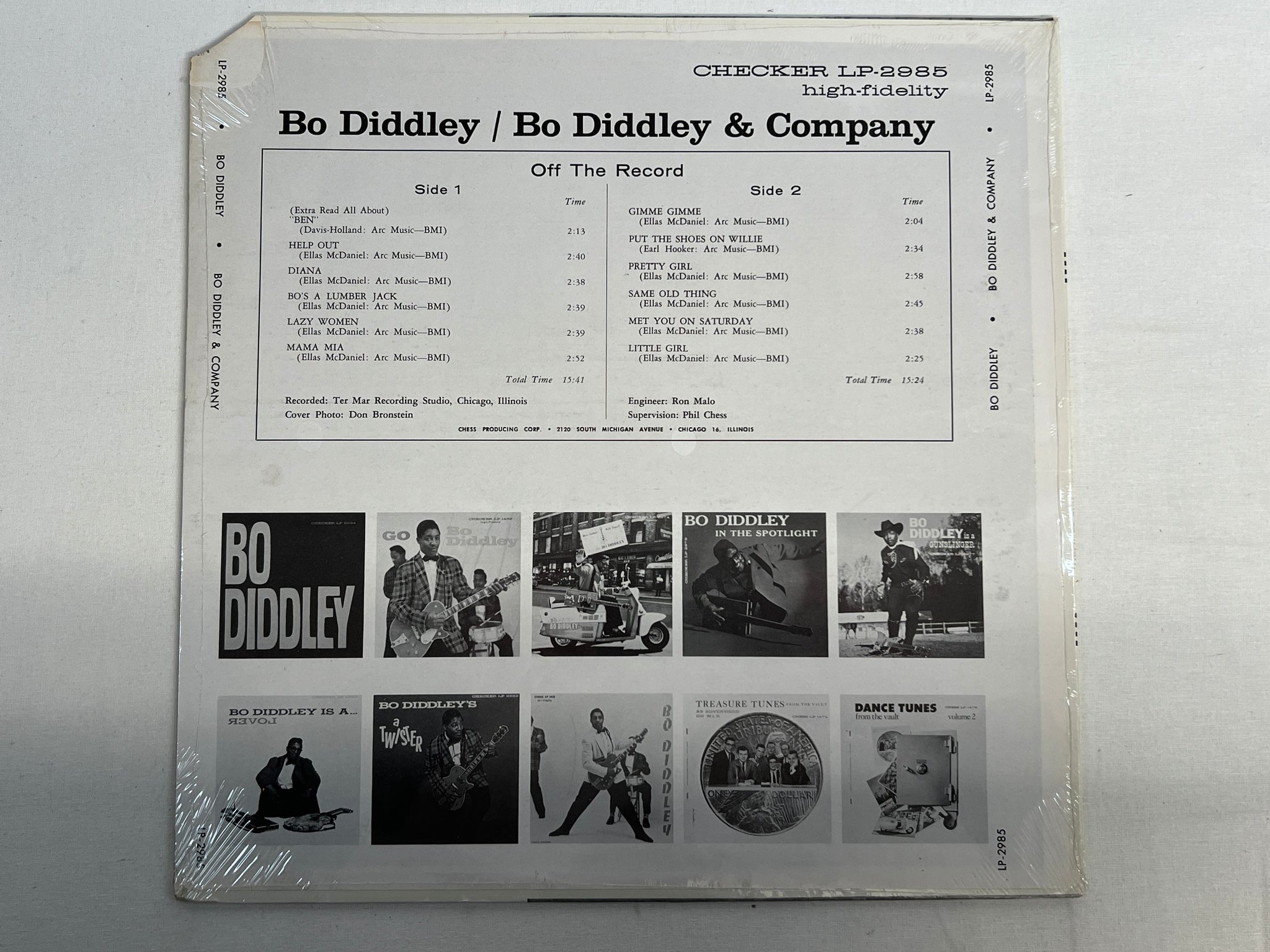 Omslagsbild för skivan BO DIDDLEY & COMPANY s/t LP US CHECKER 2985 still sealed