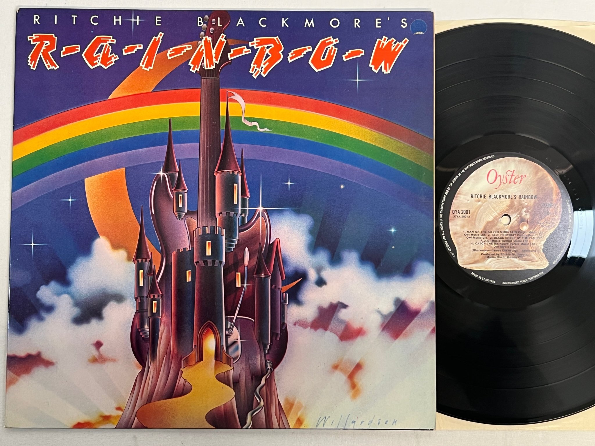 Omslagsbild för skivan RITCHIE BLACKMORE'S RAINBOW s/t LP -75 OYSTER OYA 2001