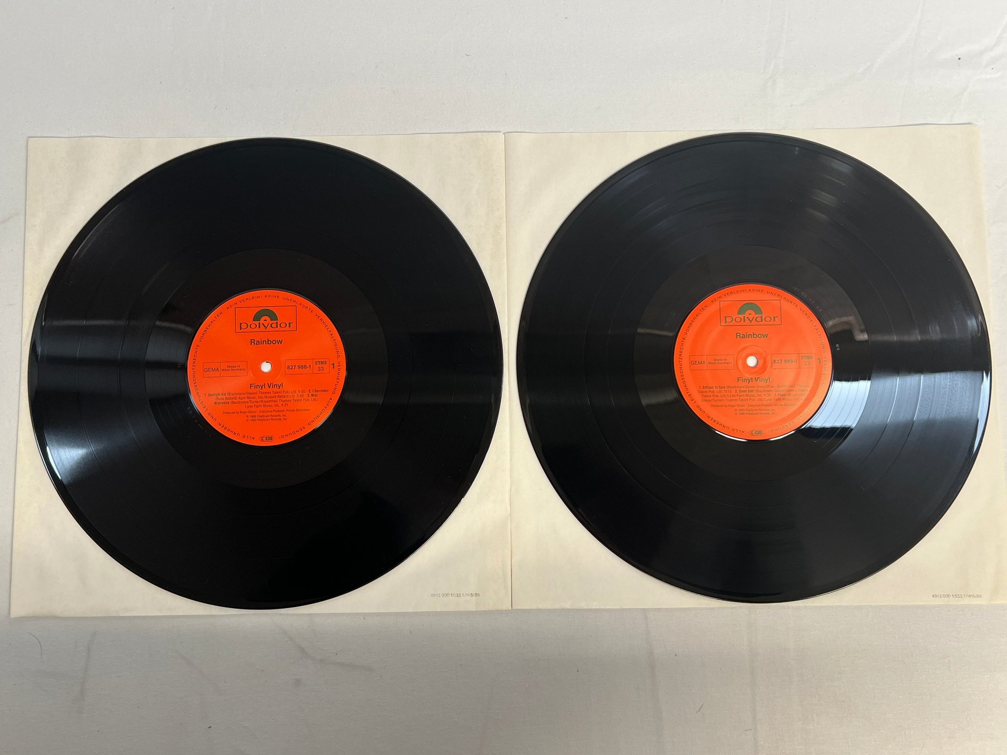 Omslagsbild för skivan RAINBOW finyl vinyl 2xLP -86 Ger POLYDOR 827 987-1