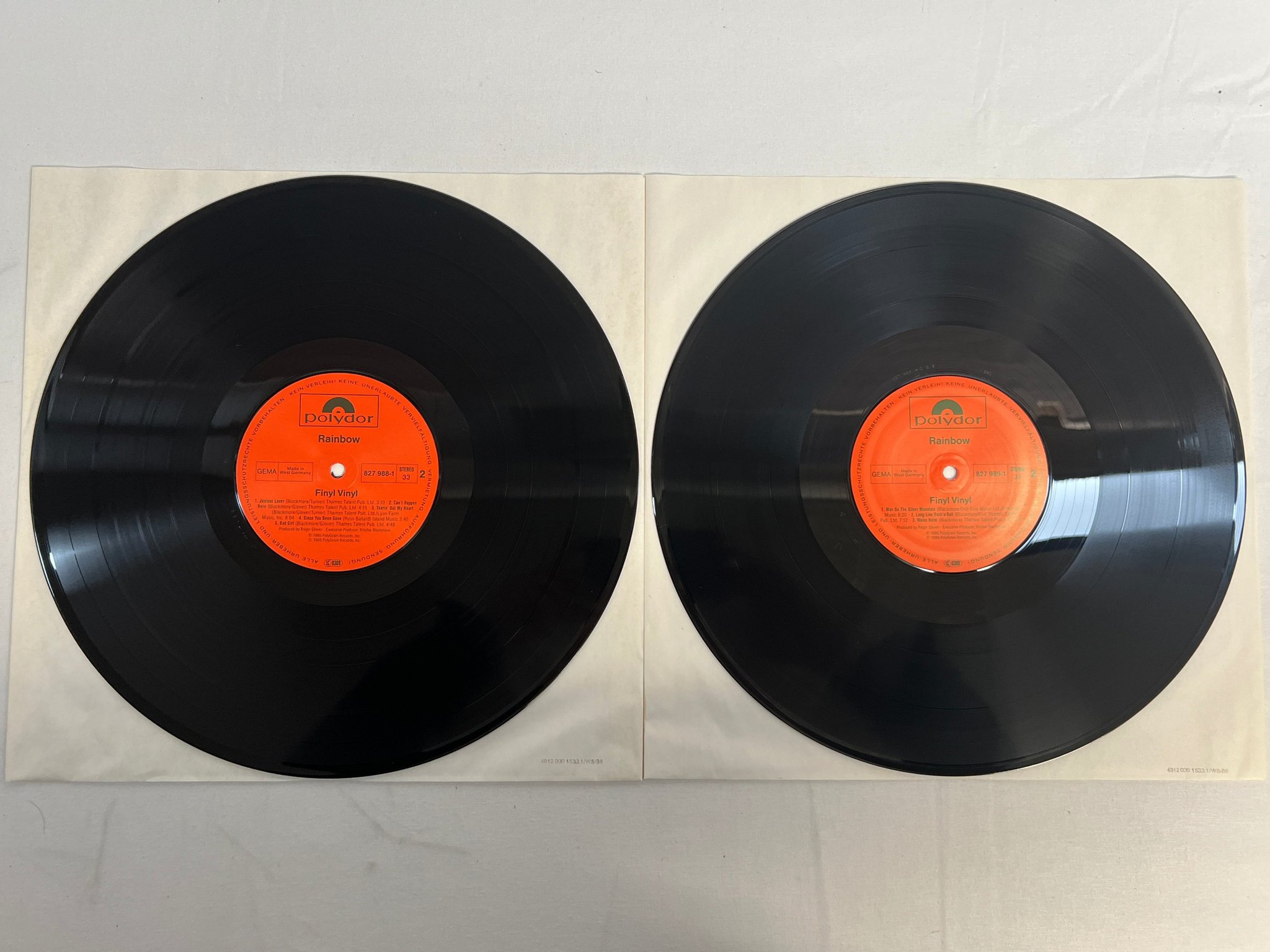 Omslagsbild för skivan RAINBOW finyl vinyl 2xLP -86 Ger POLYDOR 827 987-1