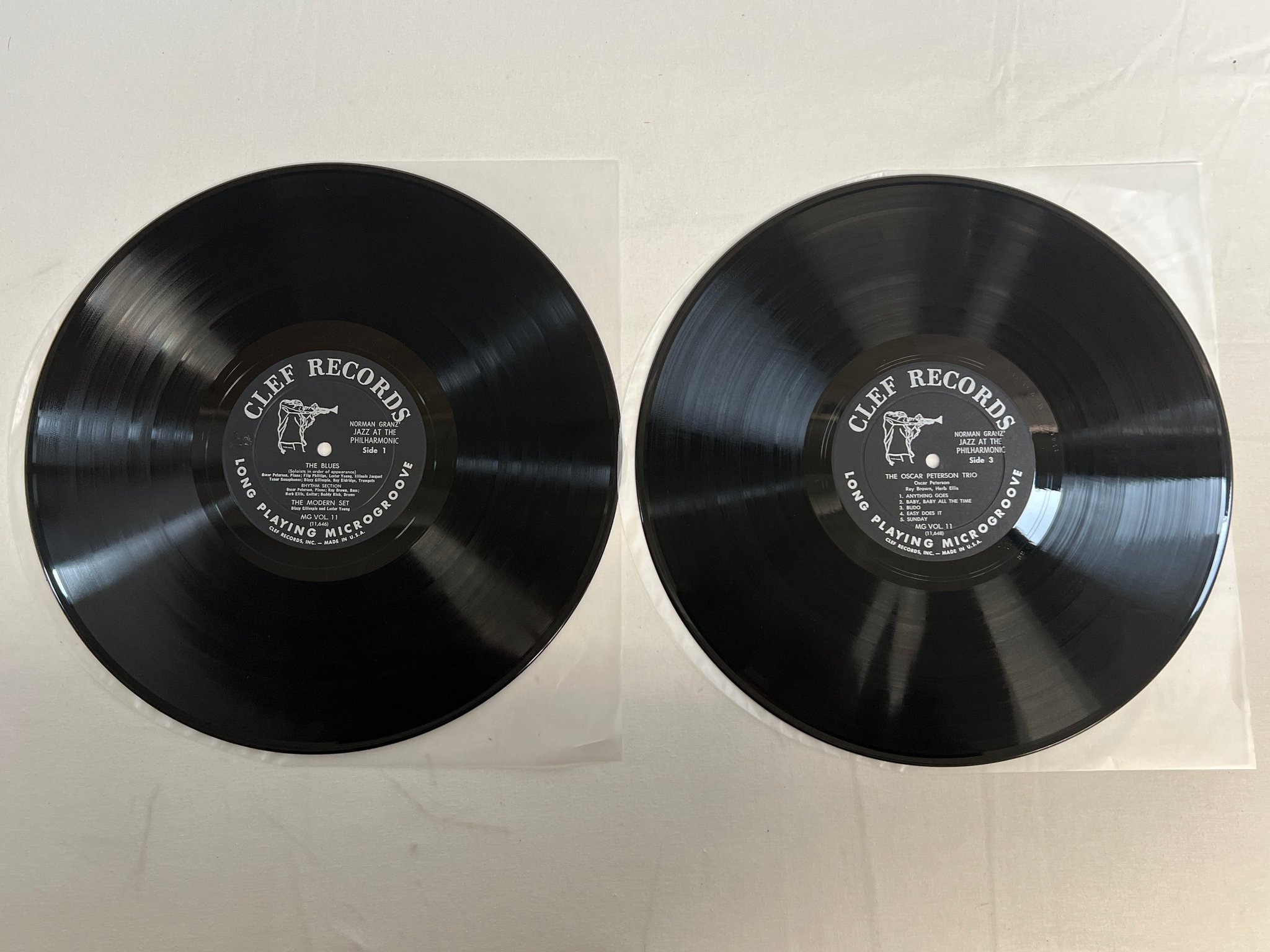 Omslagsbild för skivan Norman Granz' Jazz At The Philharmonic Volume #11 2xLP -5? US CLEF MG Vol. 11