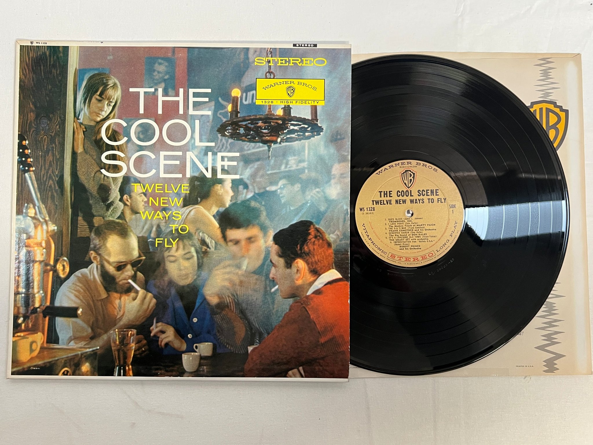 Omslagsbild för skivan V/A the cool scene LP US WARNER stereo WS 1328 