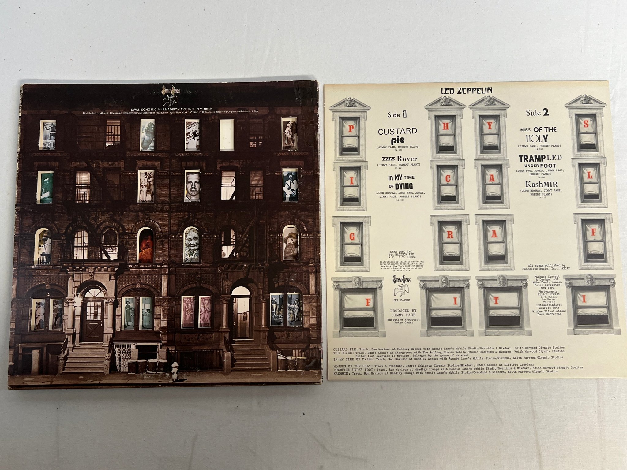 Omslagsbild för skivan LED ZEPPELIN physical graffiti 2xLP -76 US SWAN SONG SS 2-200