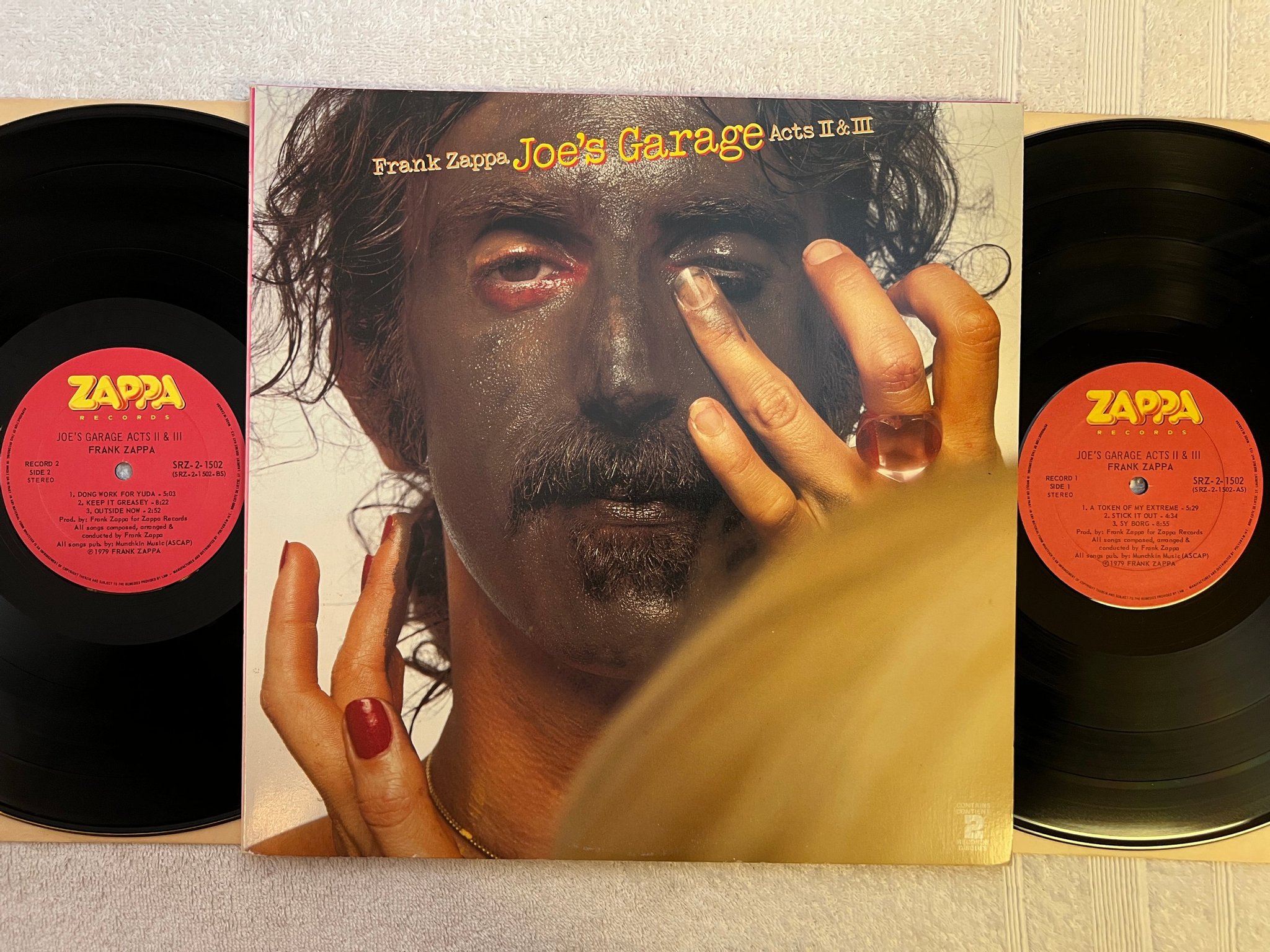 Omslagsbild för skivan FRANK ZAPPA Joe's garage act II & III 2xLP -79 Can ZAPPA SRZ-2-1502